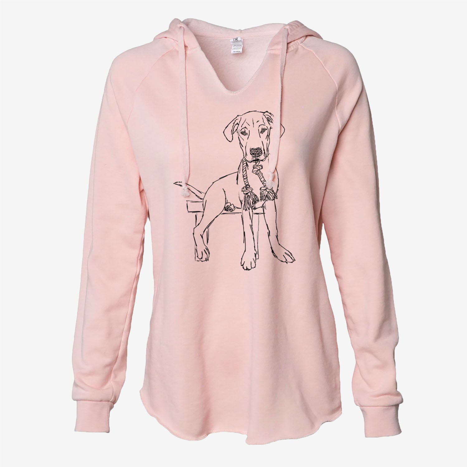 Doodled Carson the Mixed Breed - Cali Wave Hooded Sweatshirt