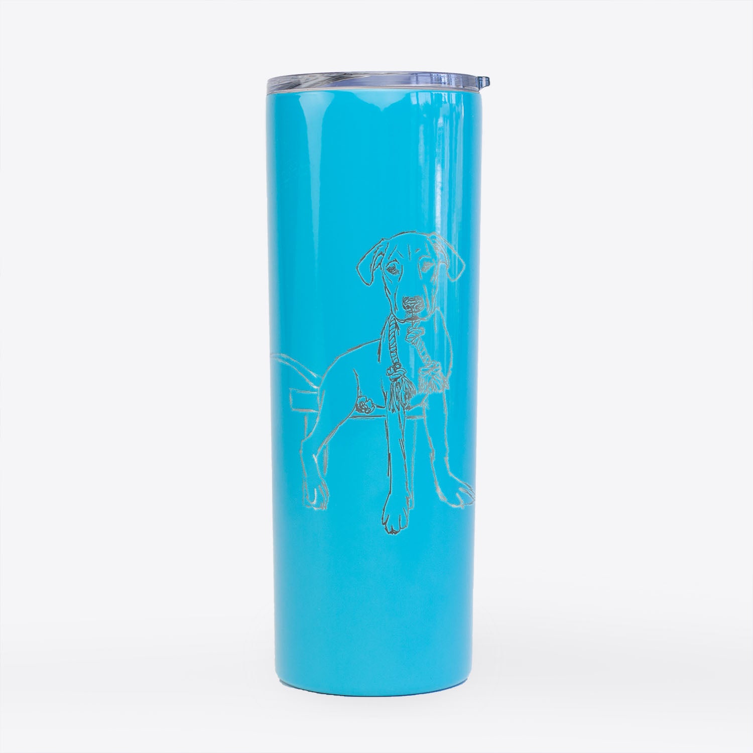 Doodled Carson the Mixed Breed - 20oz Skinny Tumbler