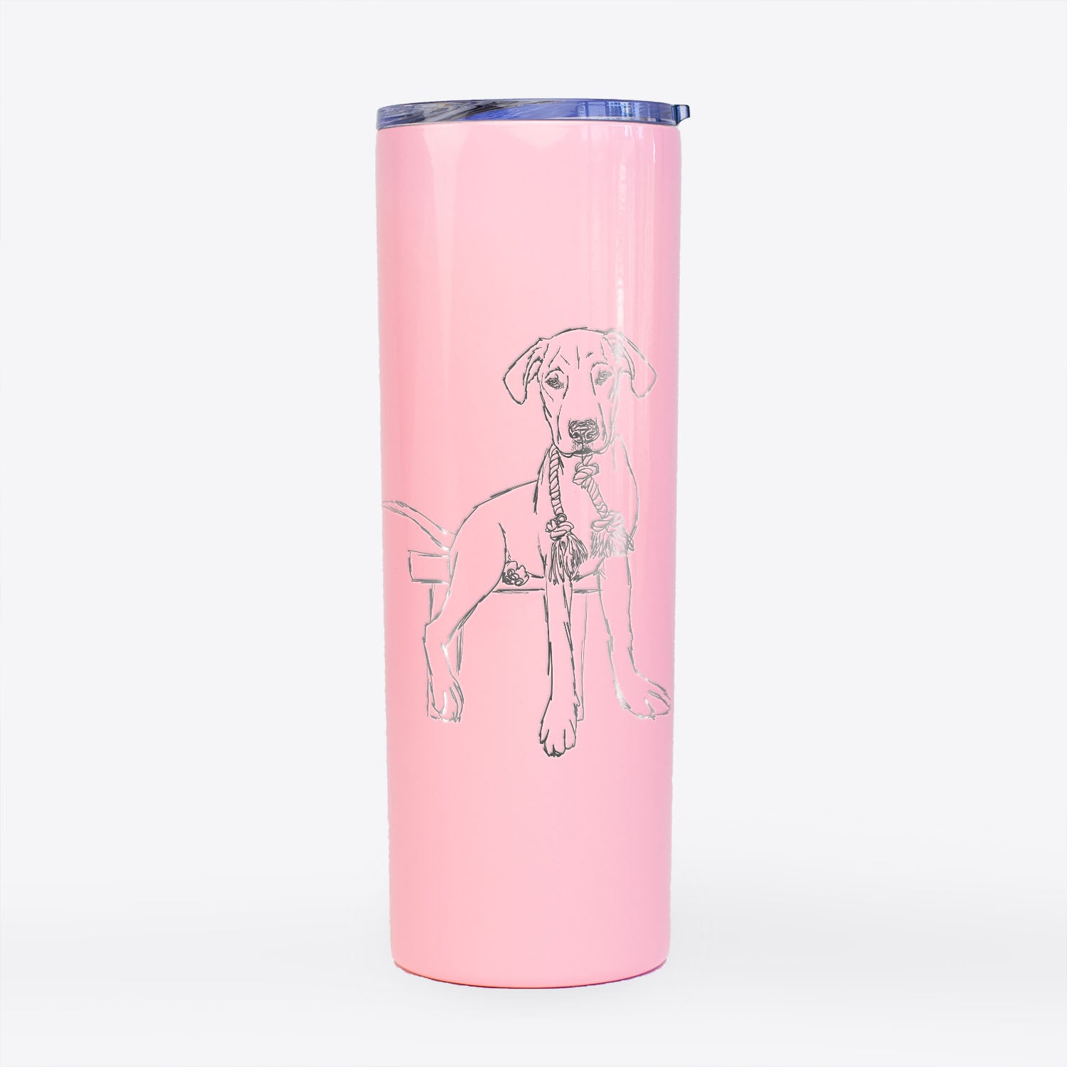 Doodled Carson the Mixed Breed - 20oz Skinny Tumbler