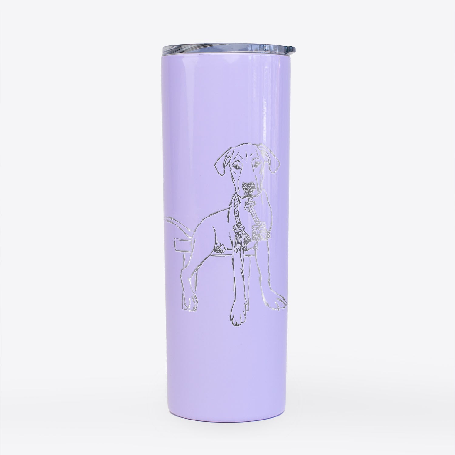 Doodled Carson the Mixed Breed - 20oz Skinny Tumbler