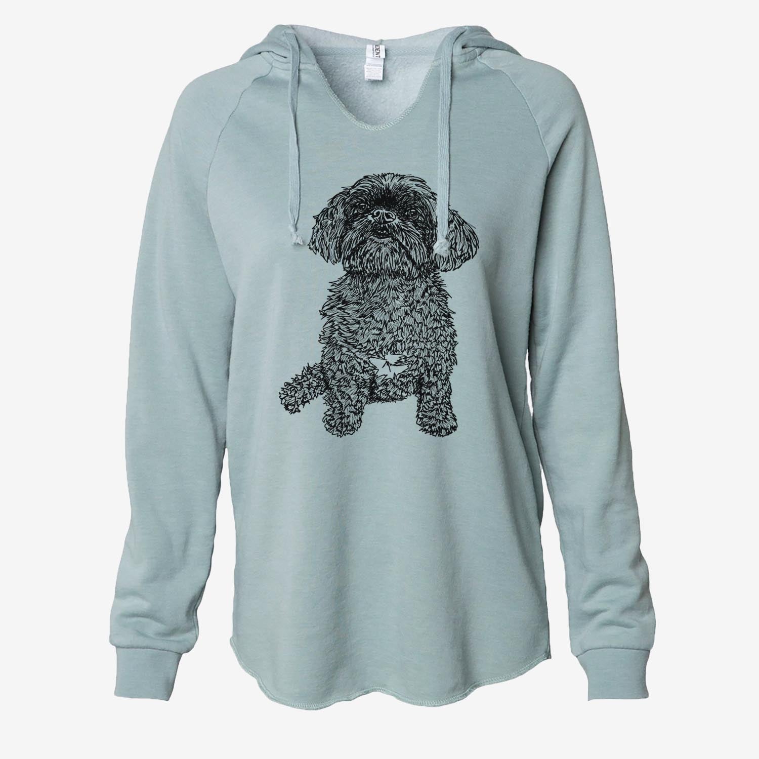 Doodled Chewie the Peekapoo - Cali Wave Hooded Sweatshirt