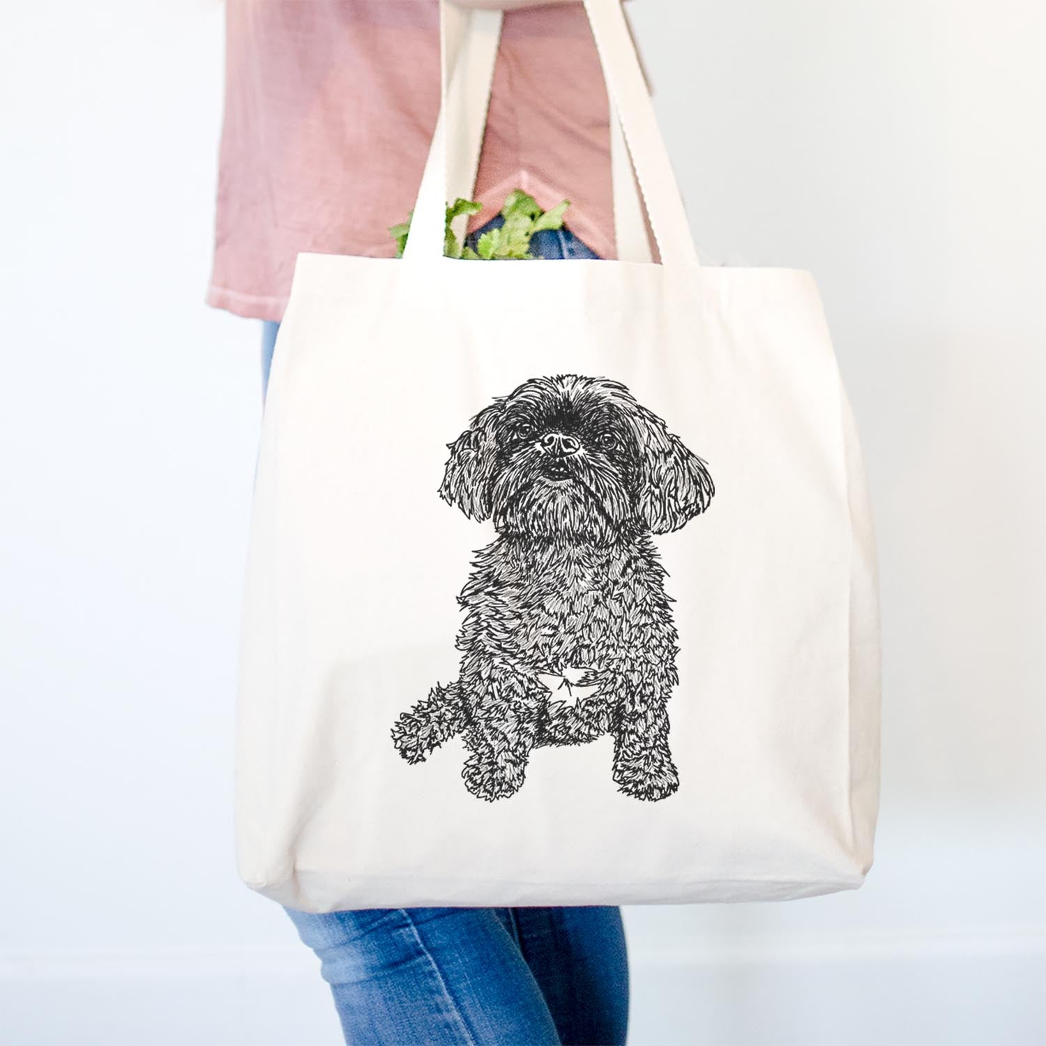 Doodled Chewie the Peekapoo - Tote Bag