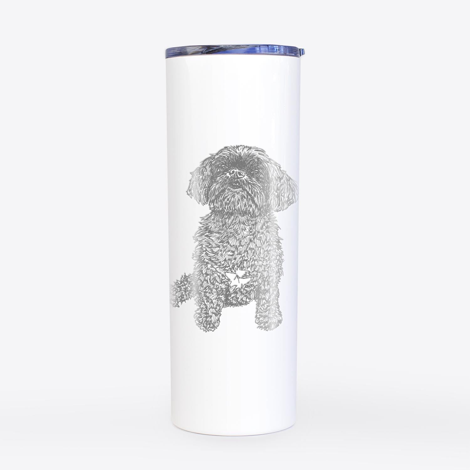 Doodled Chewie the Peekapoo - 20oz Skinny Tumbler