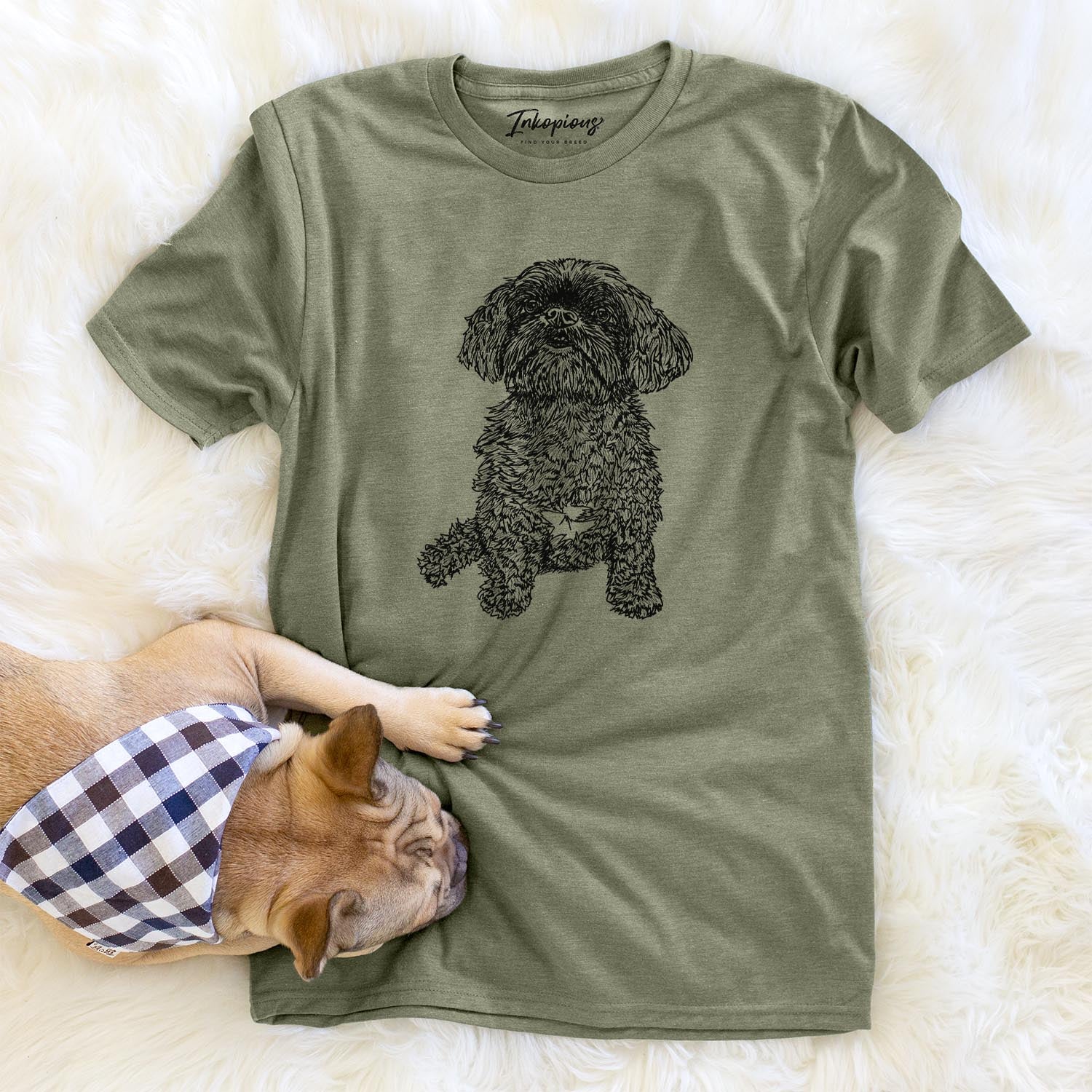 Doodled Chewie the Peekapoo - Unisex Crewneck