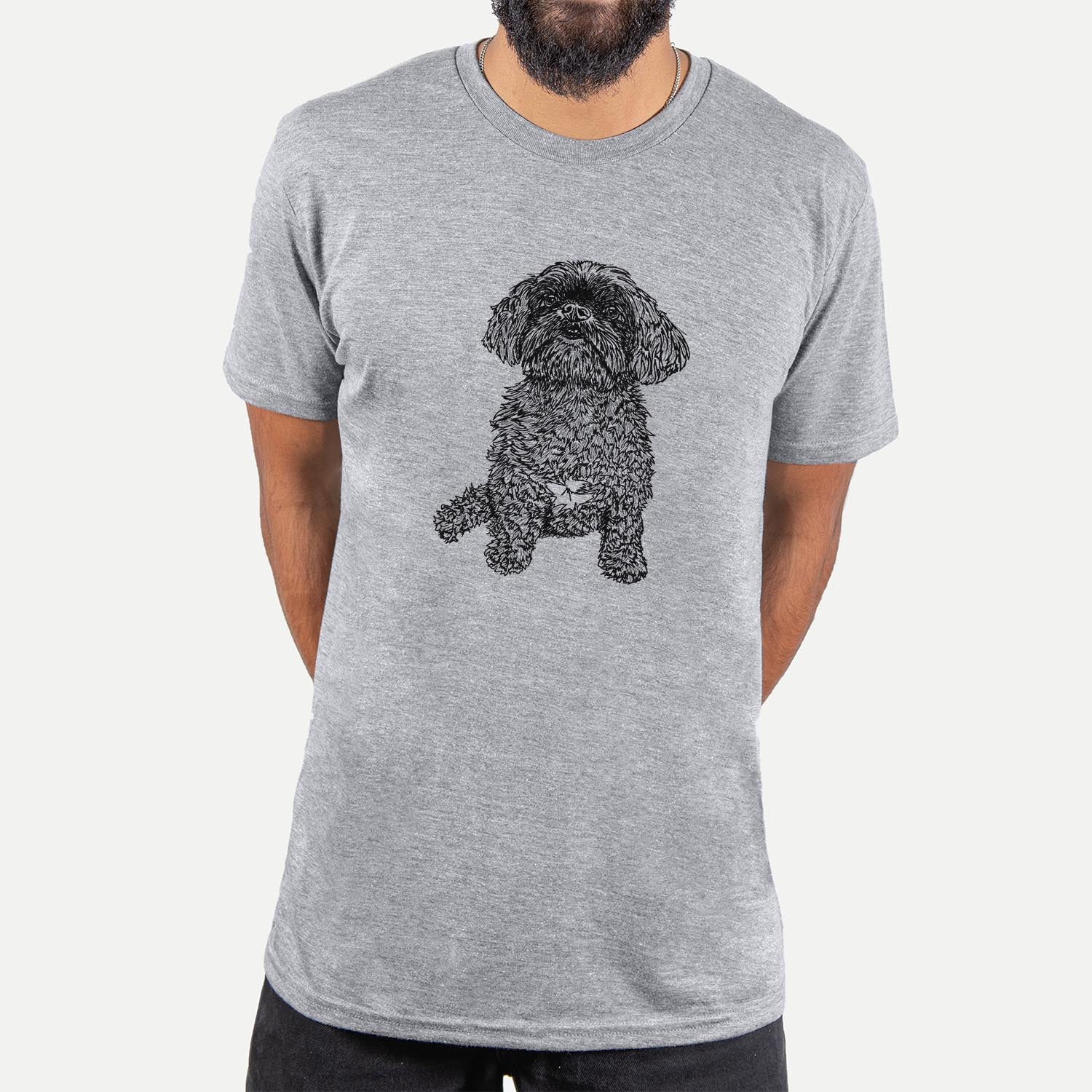 Doodled Chewie the Peekapoo - Unisex Crewneck