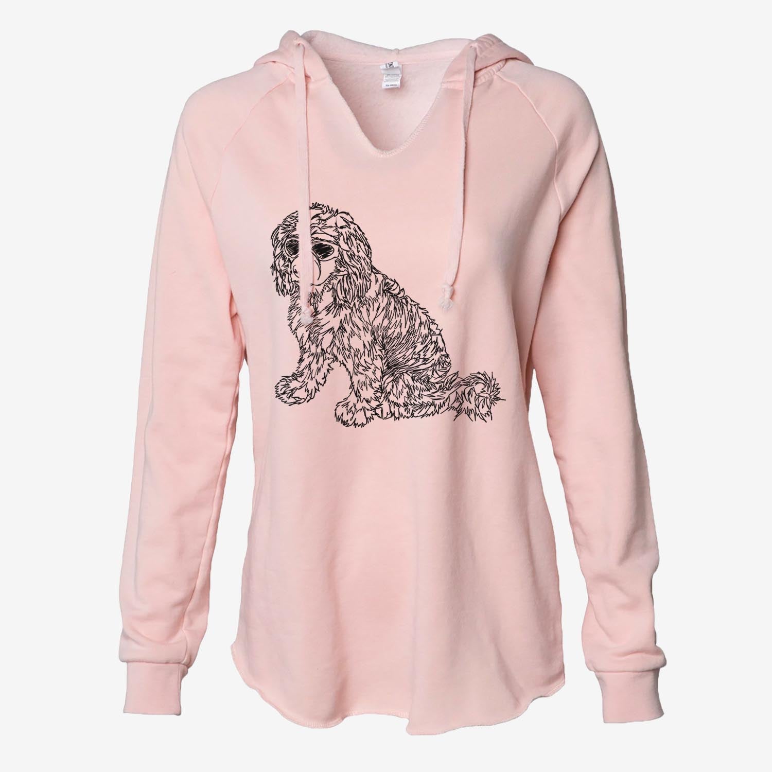 Doodled Coco the Cocker Spaniel - Cali Wave Hooded Sweatshirt