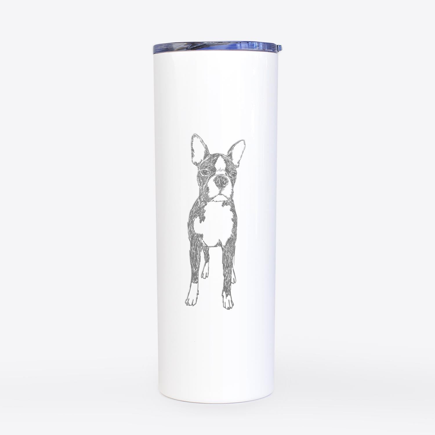 Doodled Cooper the Boston Terrier - 20oz Skinny Tumbler