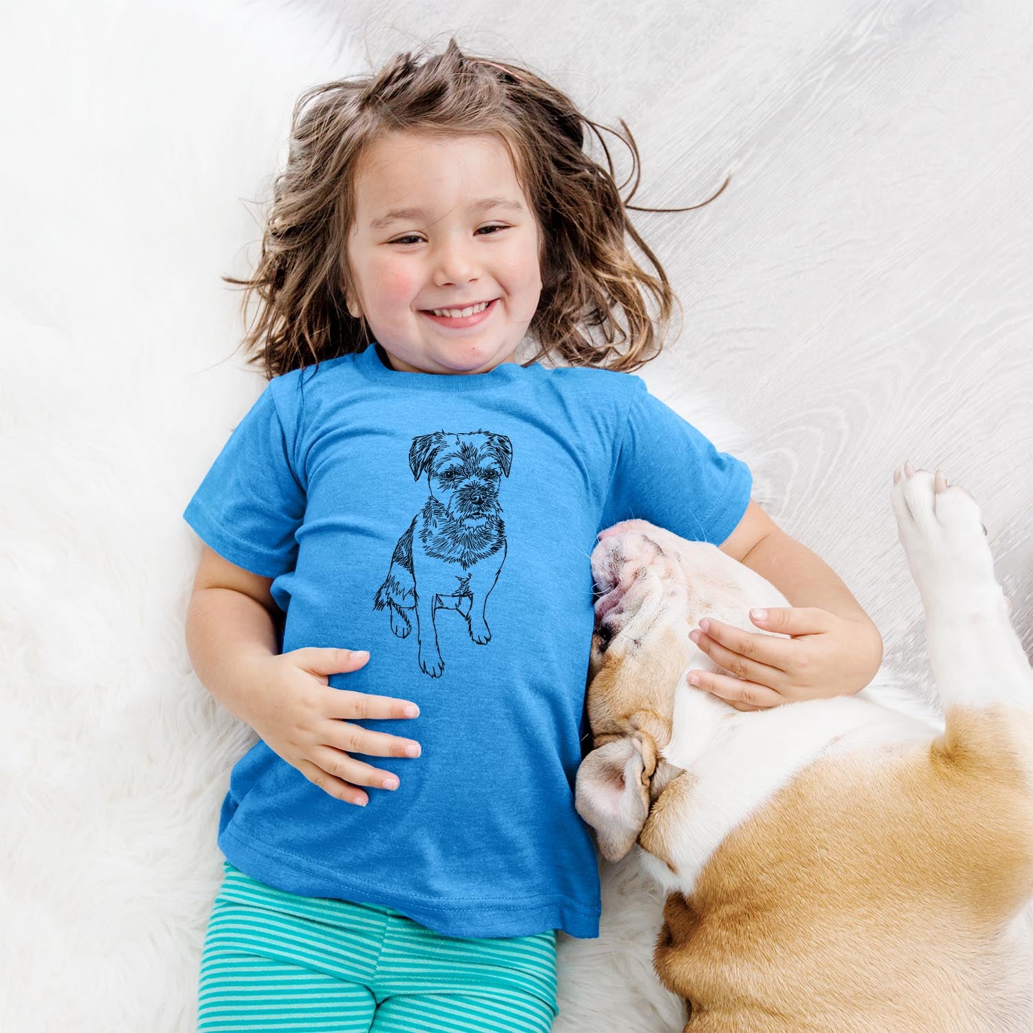 Doodled Cosmo the Border Terrier - Kids/Youth/Toddler Shirt