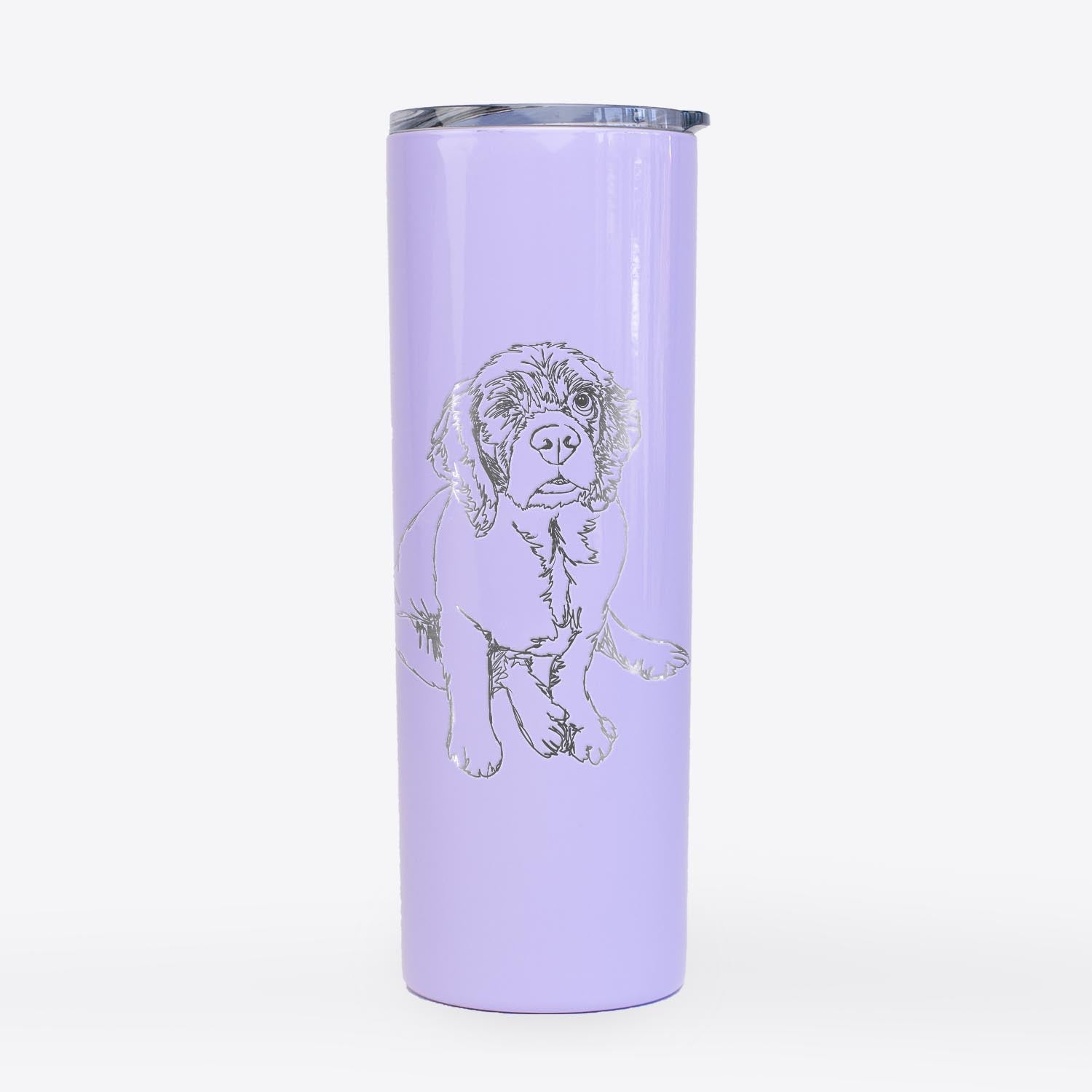 Doodled Crazy Raisin the Cocker Spaniel - 20oz Skinny Tumbler