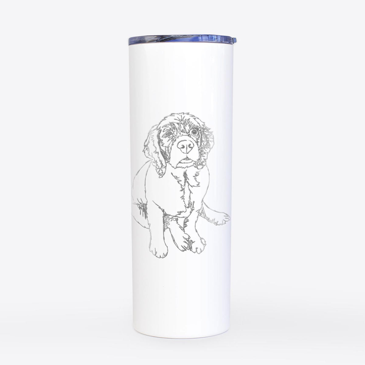 Doodled Crazy Raisin the Cocker Spaniel - 20oz Skinny Tumbler