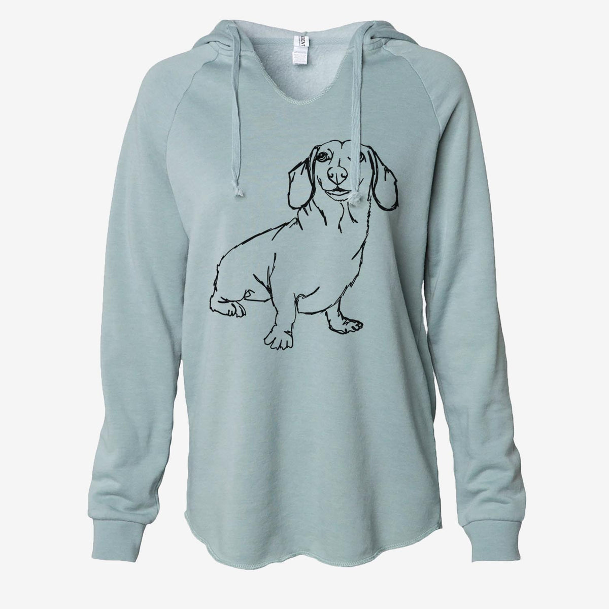 Doodled Dachshund - Cali Wave Hooded Sweatshirt