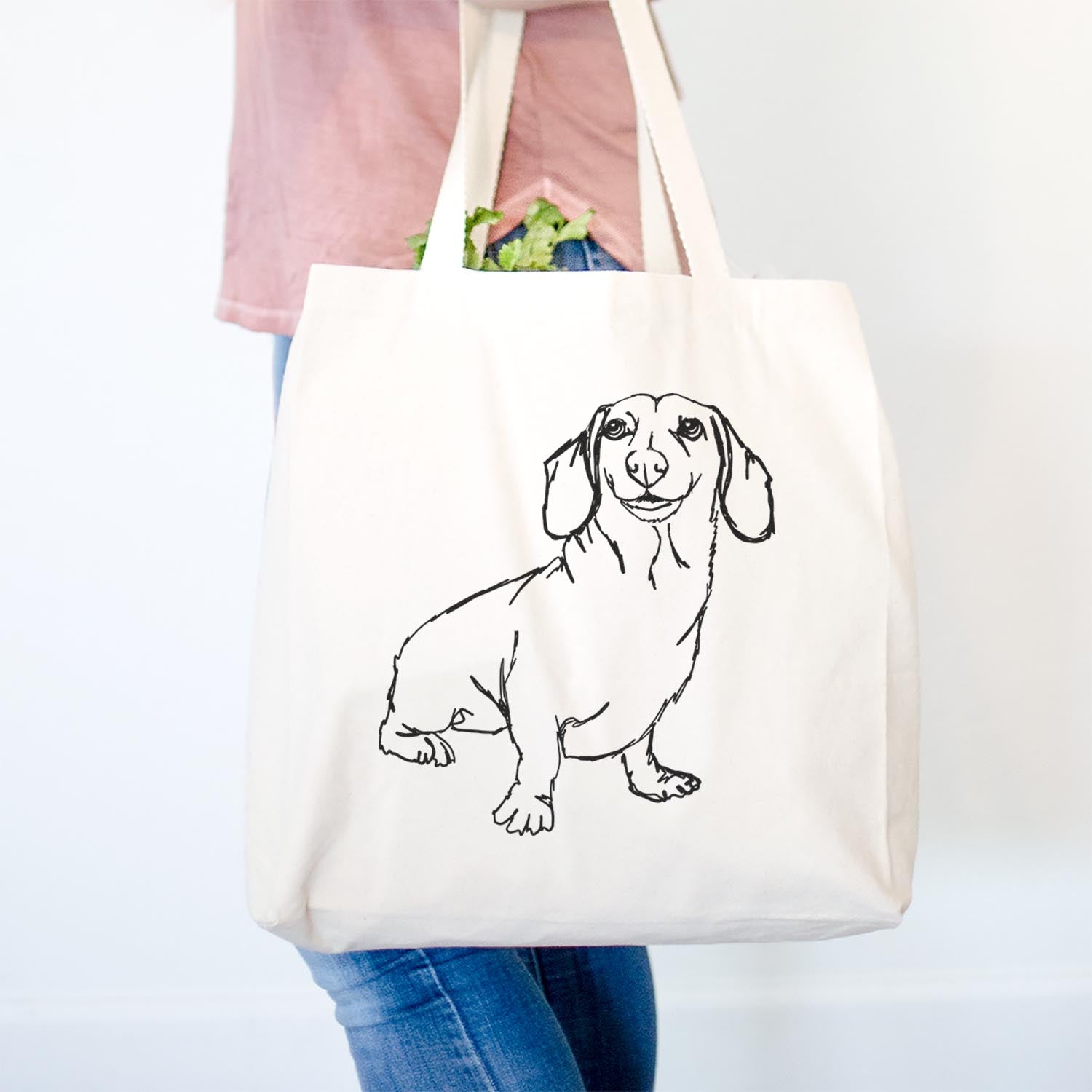 Doodled Dachshund - Tote Bag