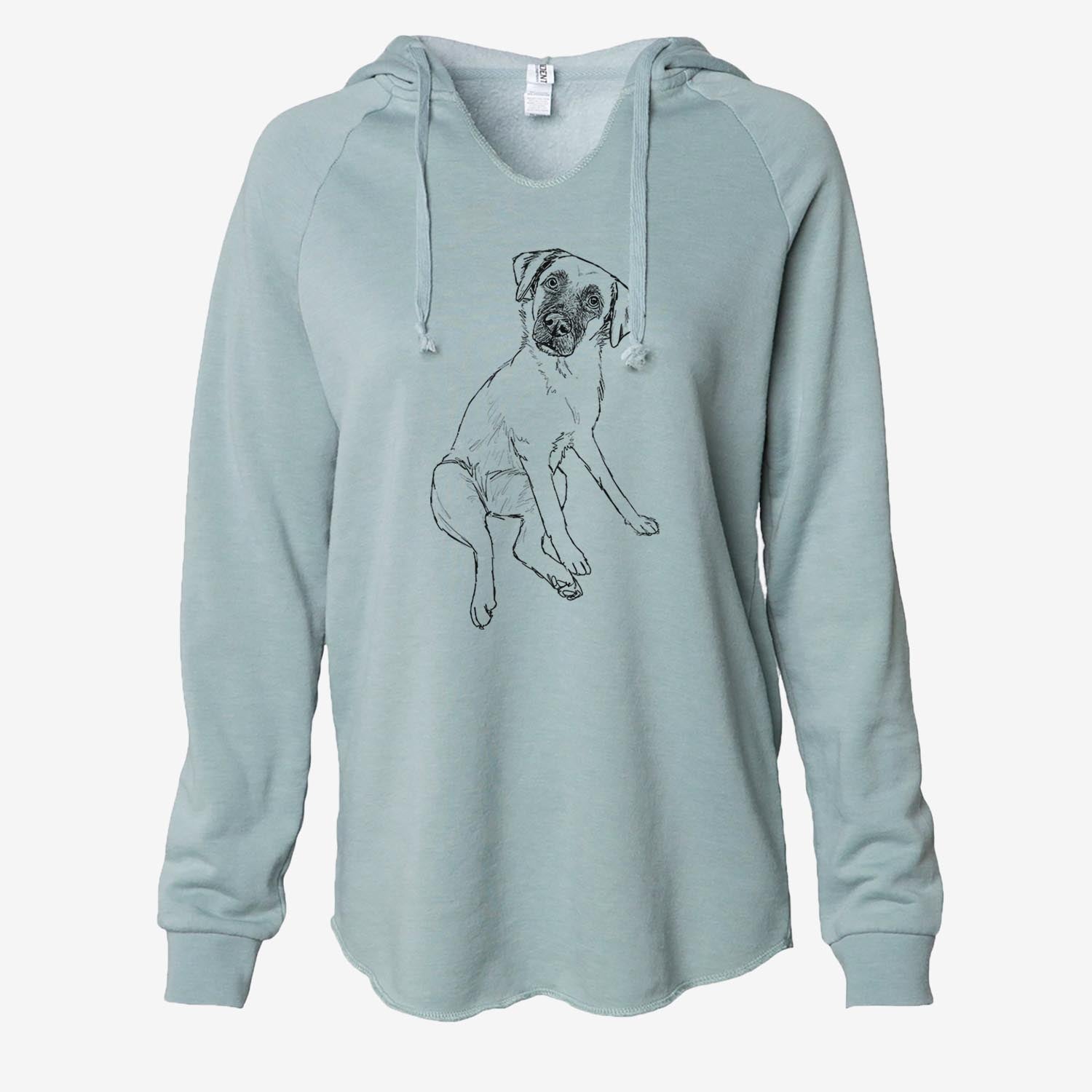 Doodled Dunder the Arubian Cunucu - Cali Wave Hooded Sweatshirt