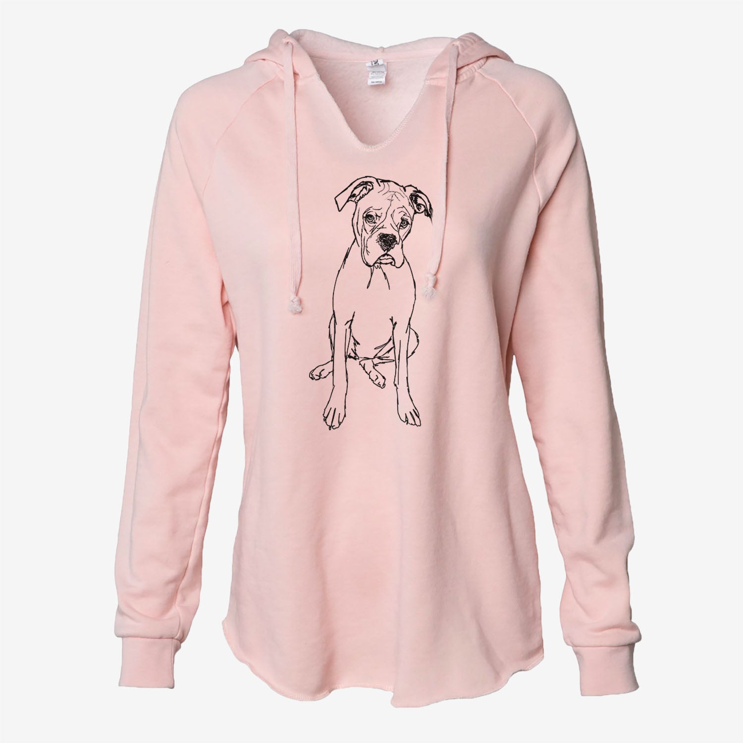 Doodled Ellie the Boxer - Cali Wave Hooded Sweatshirt