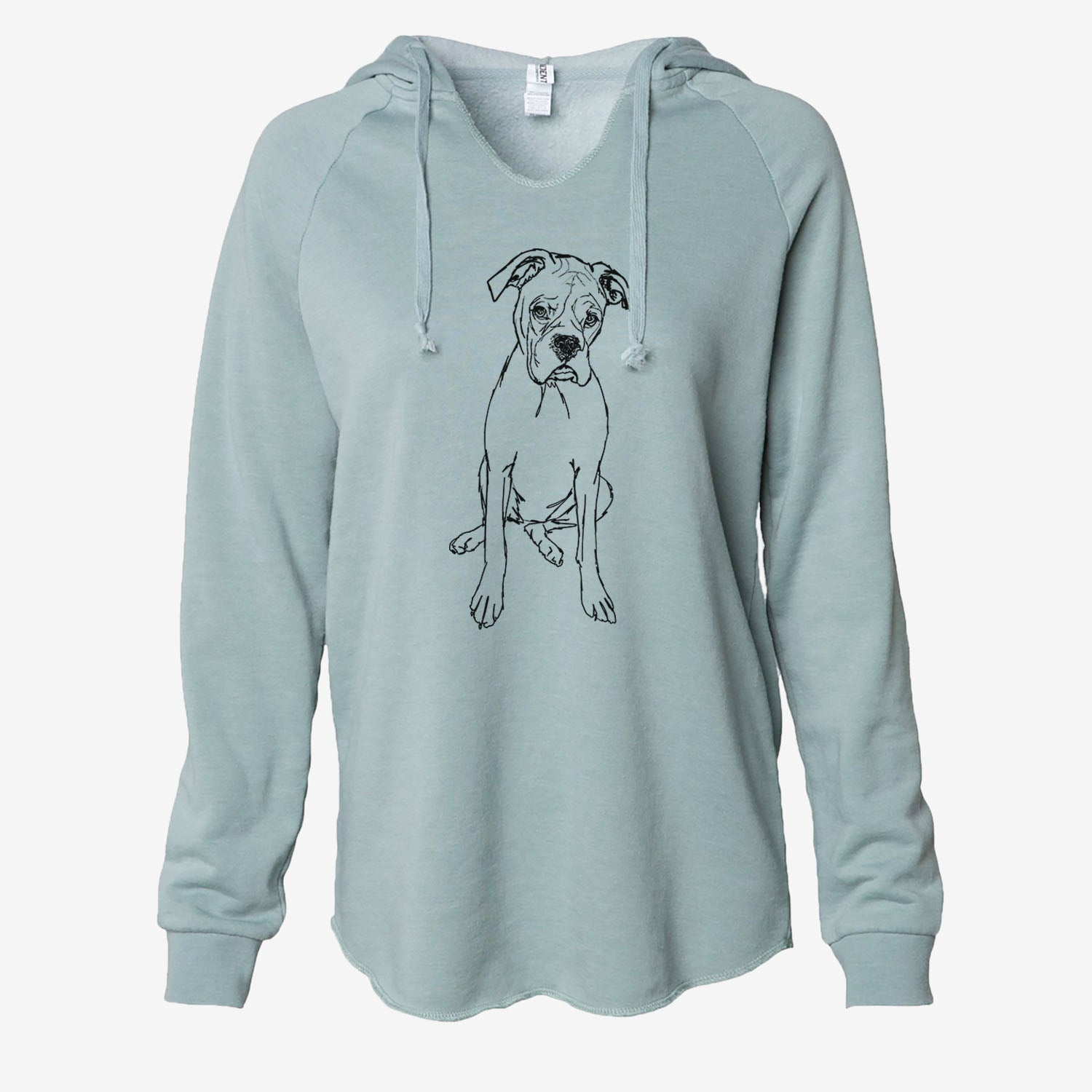 Doodled Ellie the Boxer - Cali Wave Hooded Sweatshirt