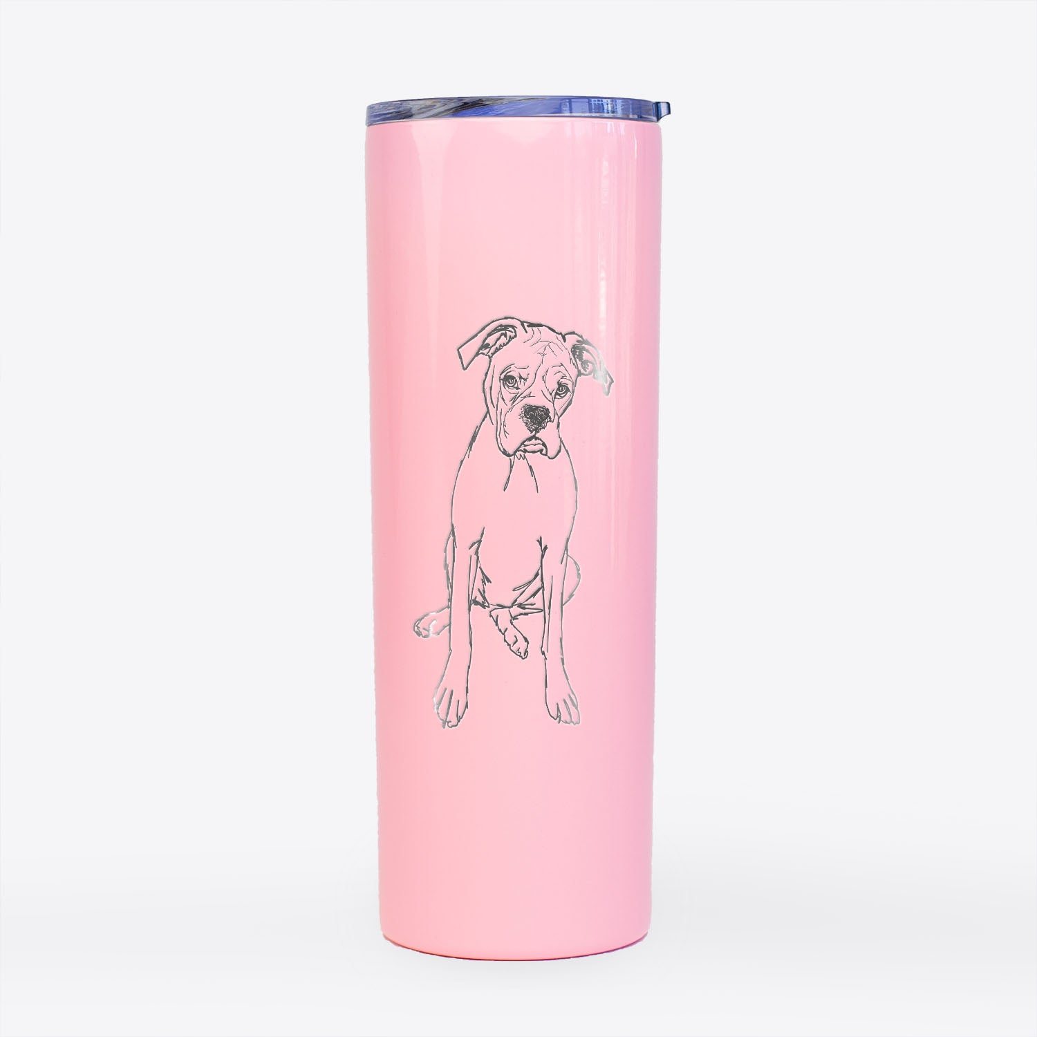 Doodled Ellie the Boxer - 20oz Skinny Tumbler