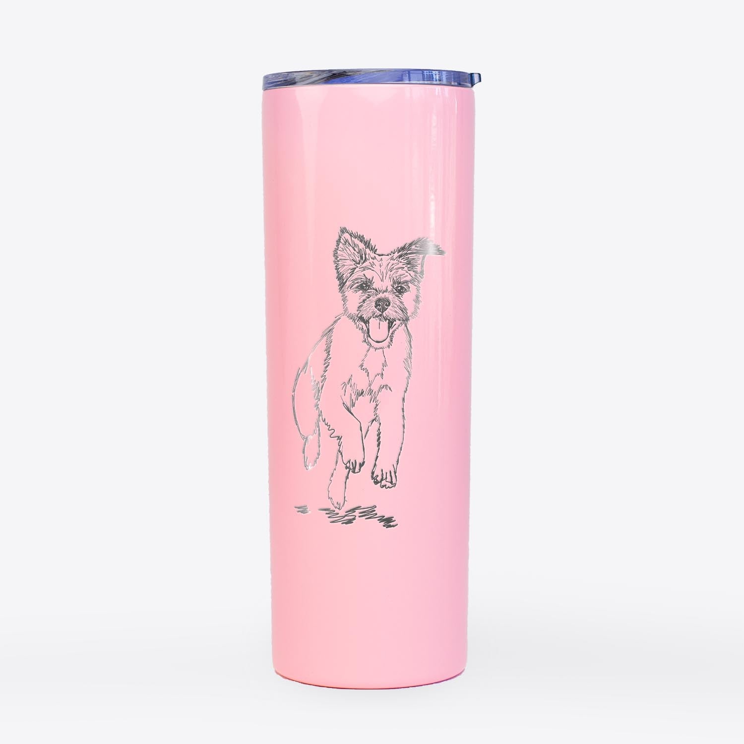 Doodled Elvin the Border Terrier - 20oz Skinny Tumbler