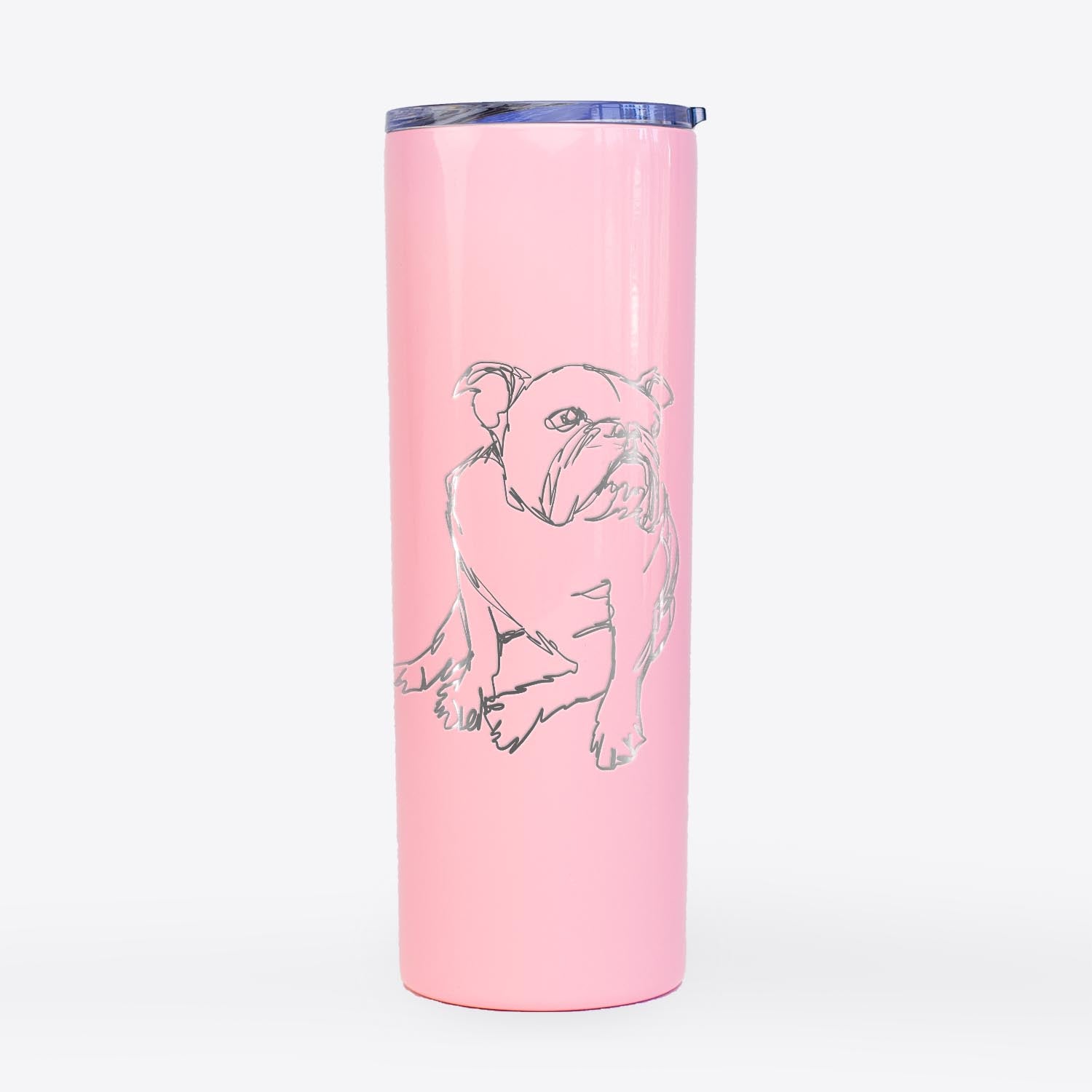 Doodled English Bulldog - 20oz Skinny Tumbler