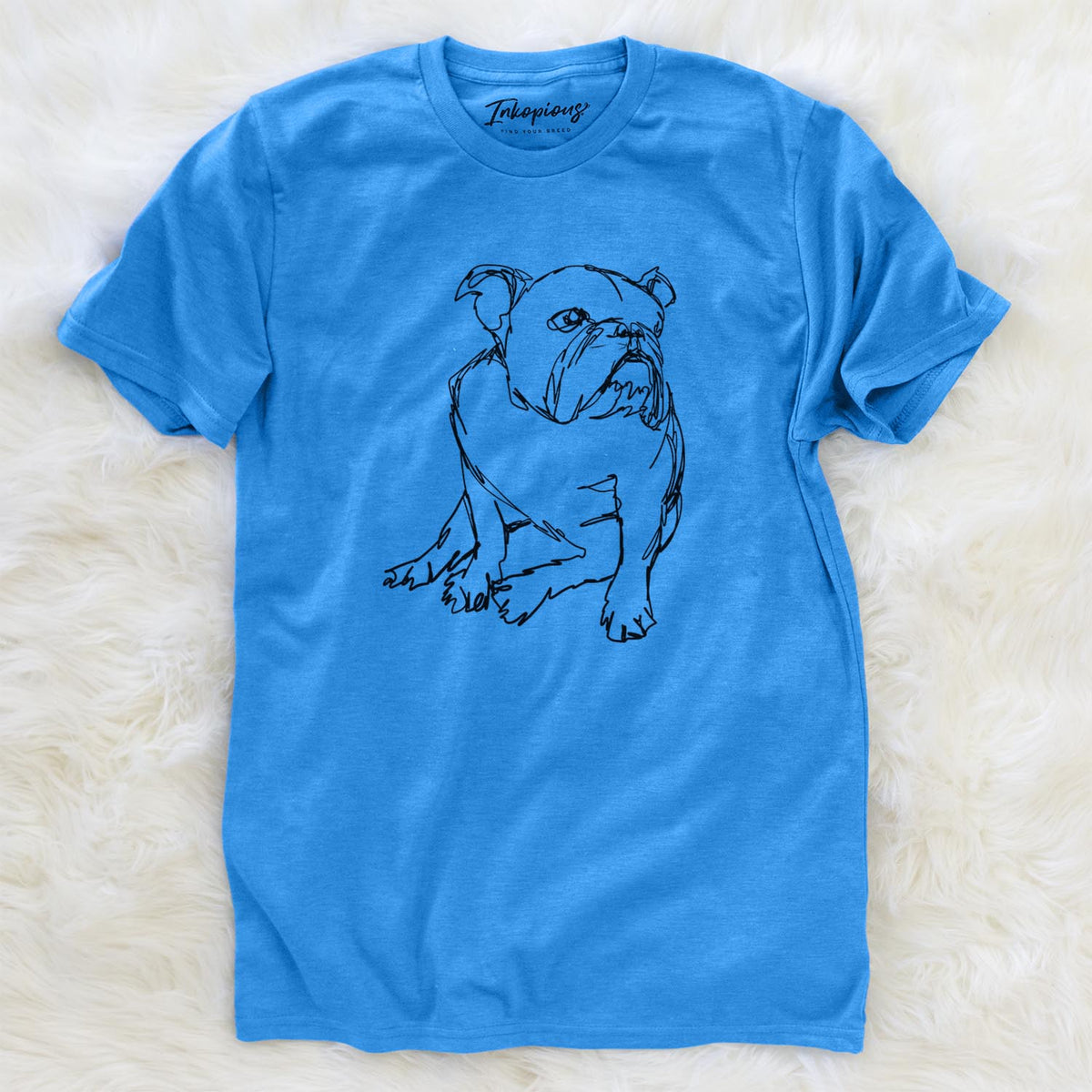 Doodled English Bulldog - Unisex Crewneck