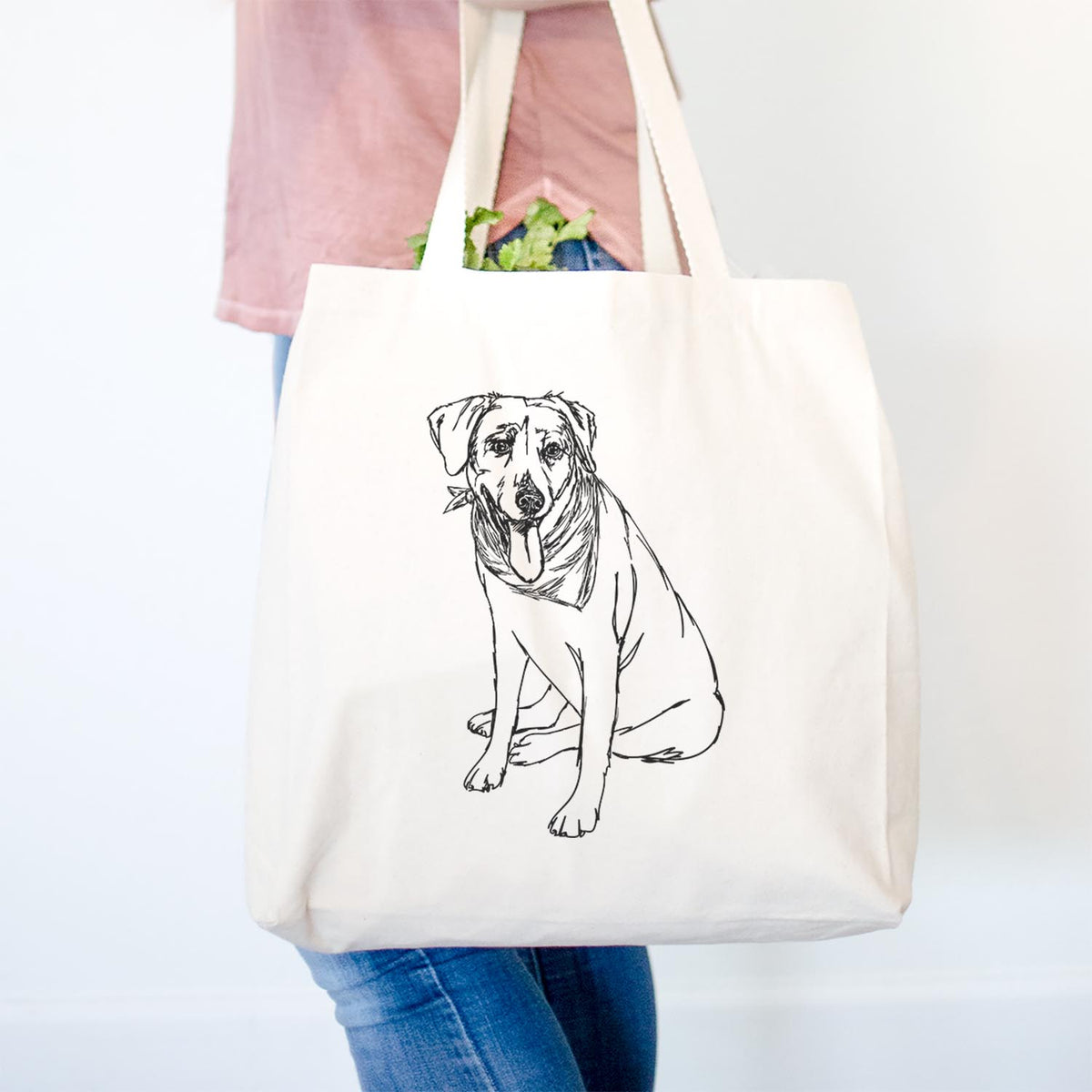 Doodled Faith the Labrador Retriever - Tote Bag