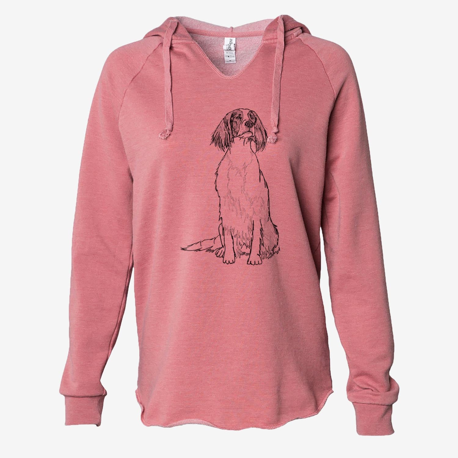 Doodled Fallon the Irish Red and White Setter - Cali Wave Hooded Sweatshirt