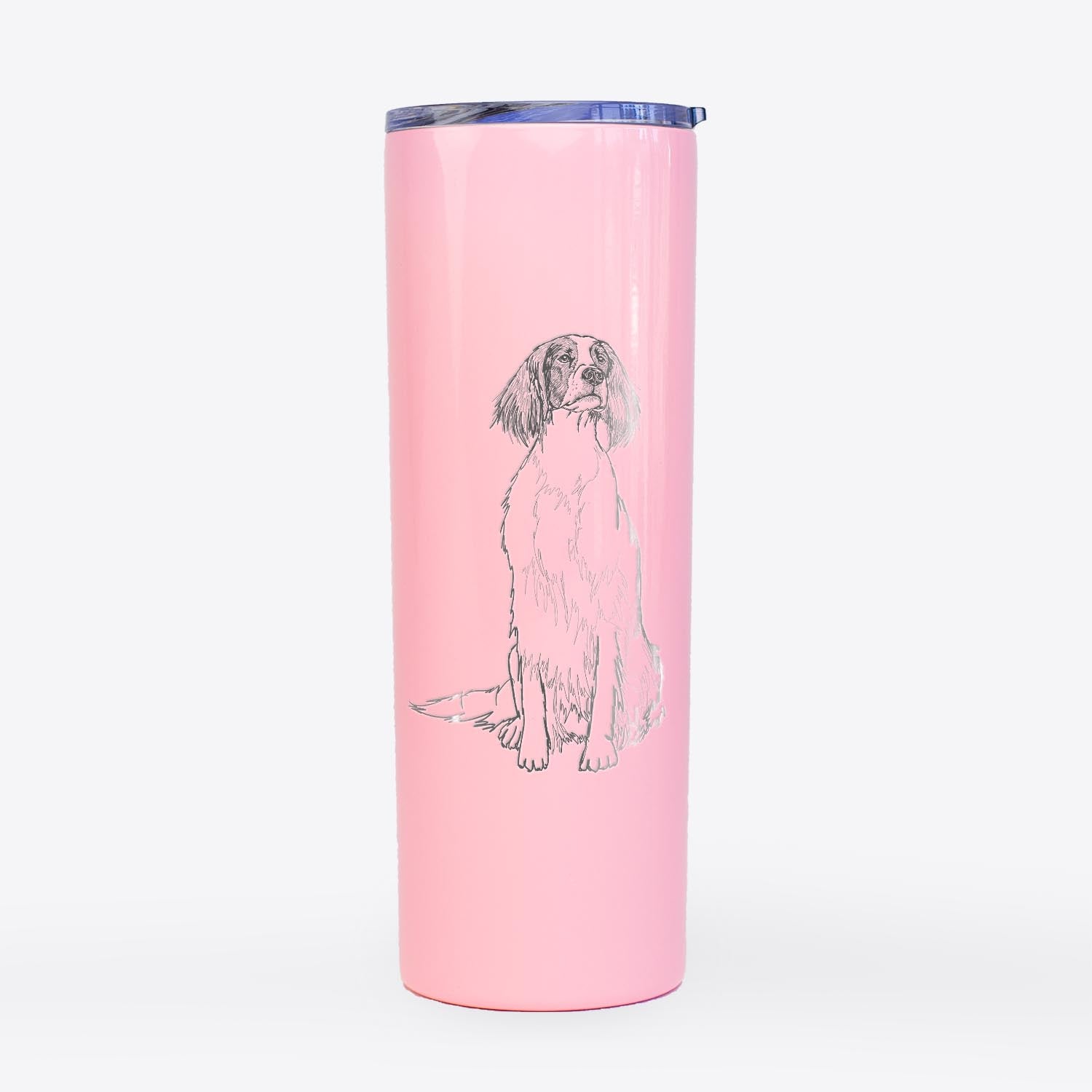 Doodled Fallon the Irish Red and White Setter - 20oz Skinny Tumbler