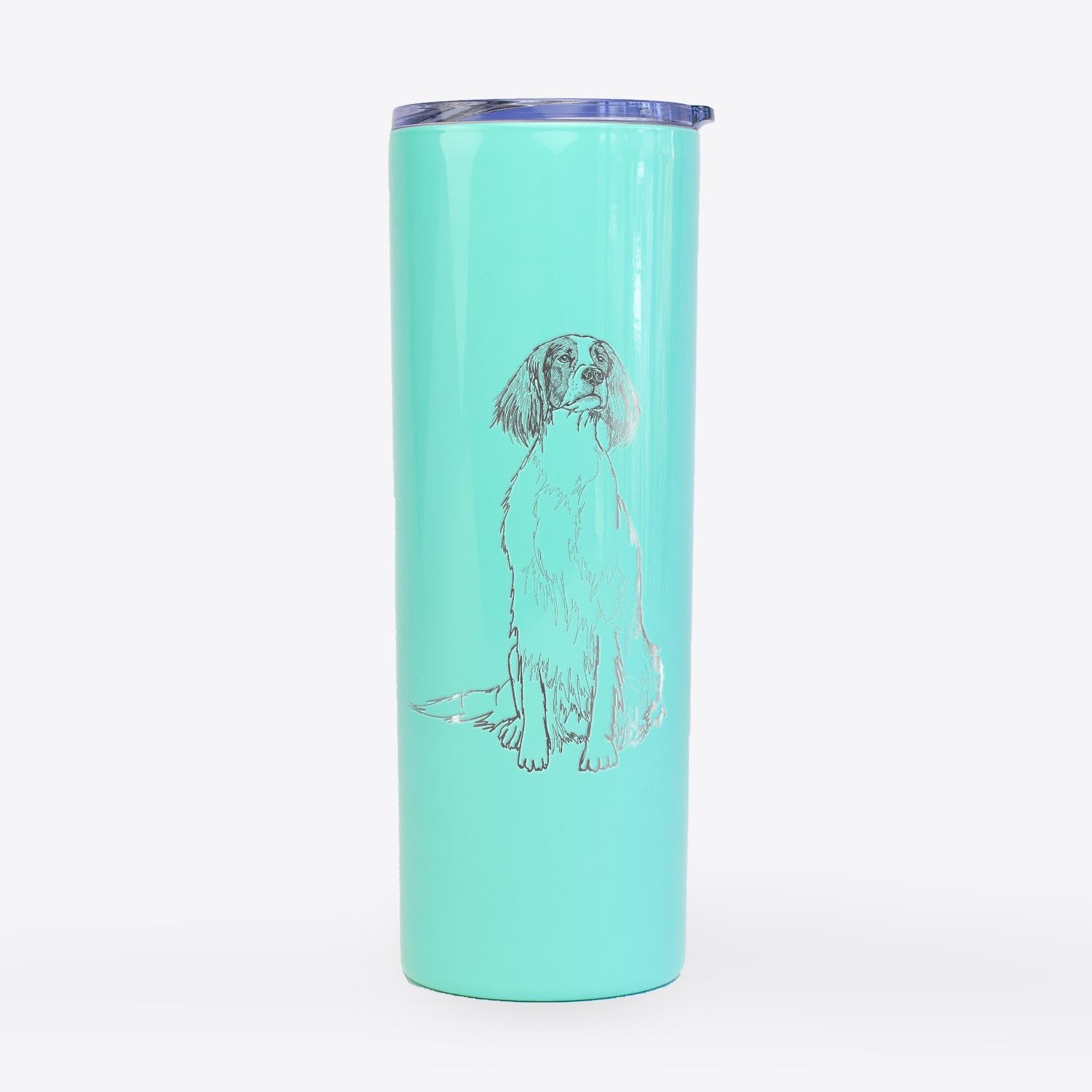 Doodled Fallon the Irish Red and White Setter - 20oz Skinny Tumbler