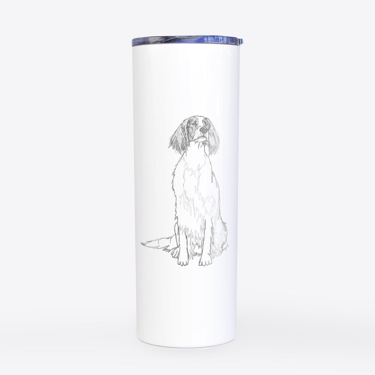 Doodled Fallon the Irish Red and White Setter - 20oz Skinny Tumbler