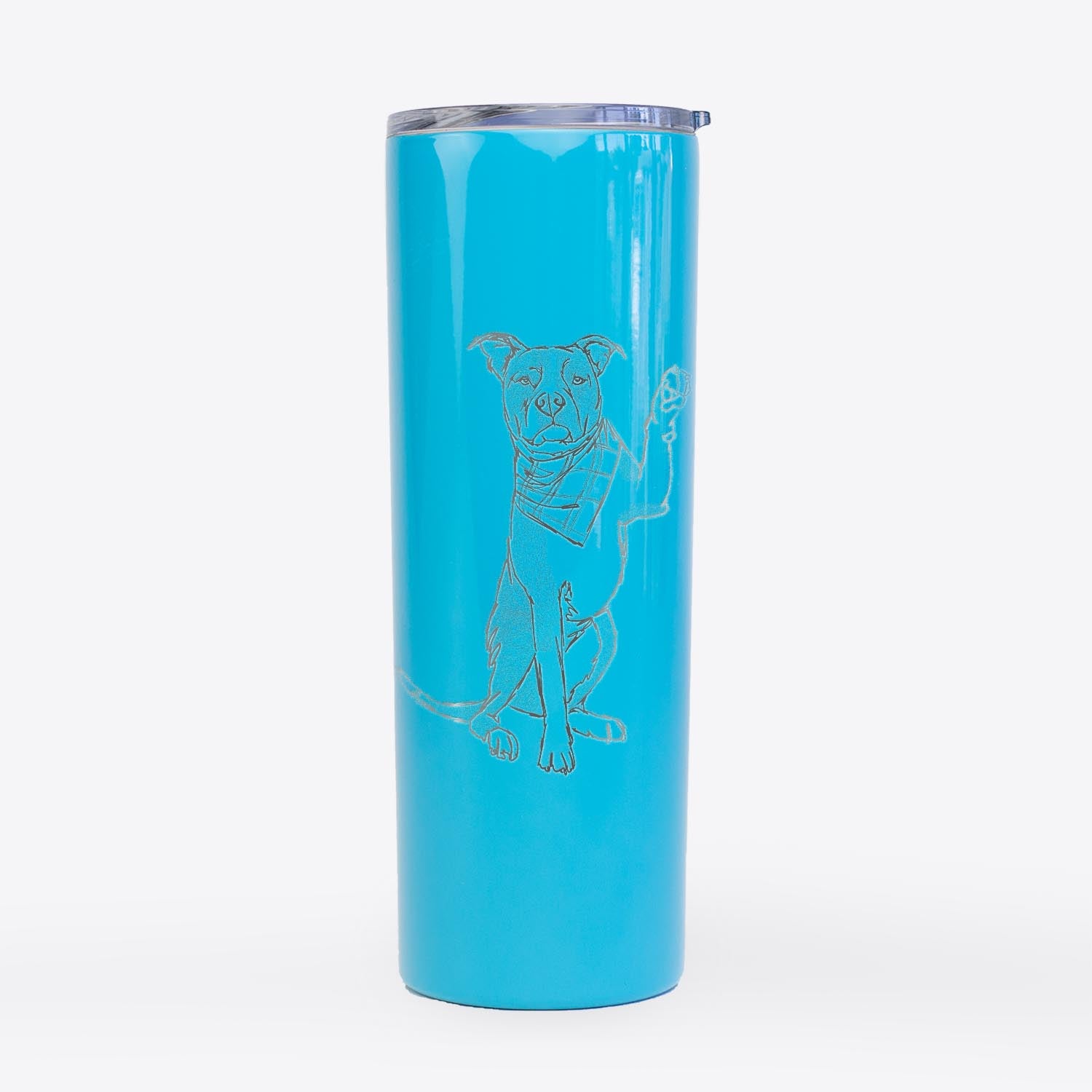 Doodled Fancy the American Staffordshire Terrier - 20oz Skinny Tumbler