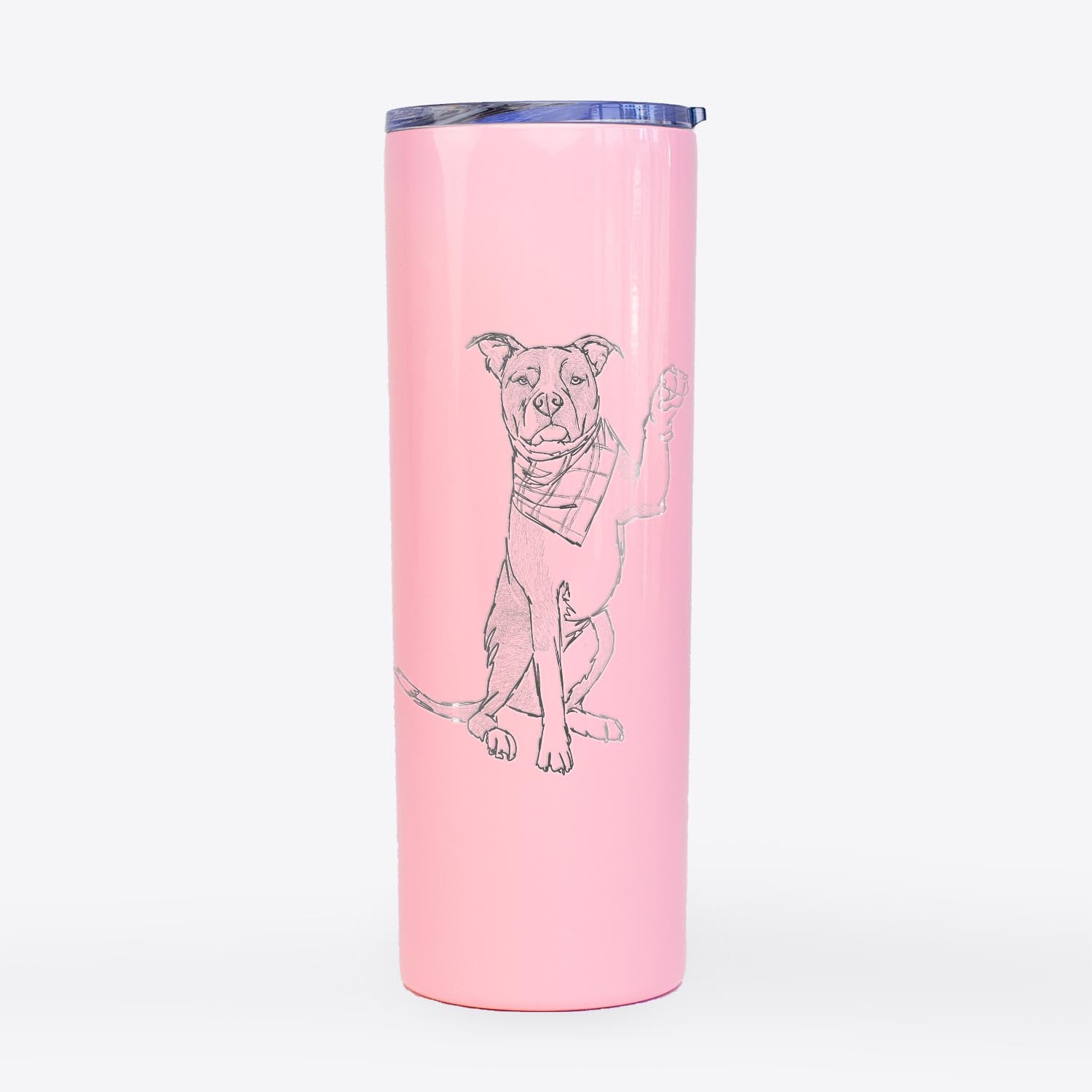 Doodled Fancy the American Staffordshire Terrier - 20oz Skinny Tumbler