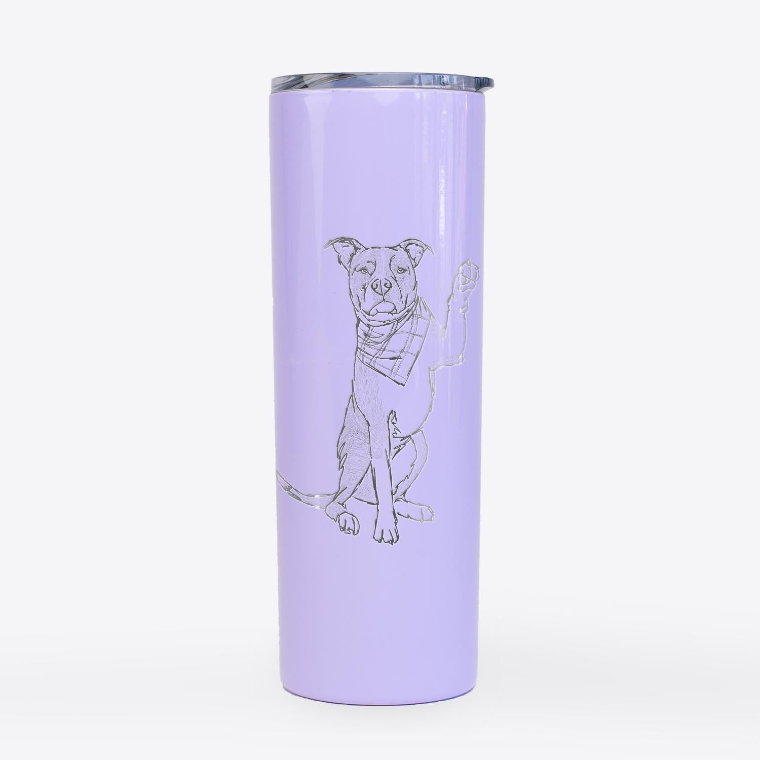 Doodled Fancy the American Staffordshire Terrier - 20oz Skinny Tumbler