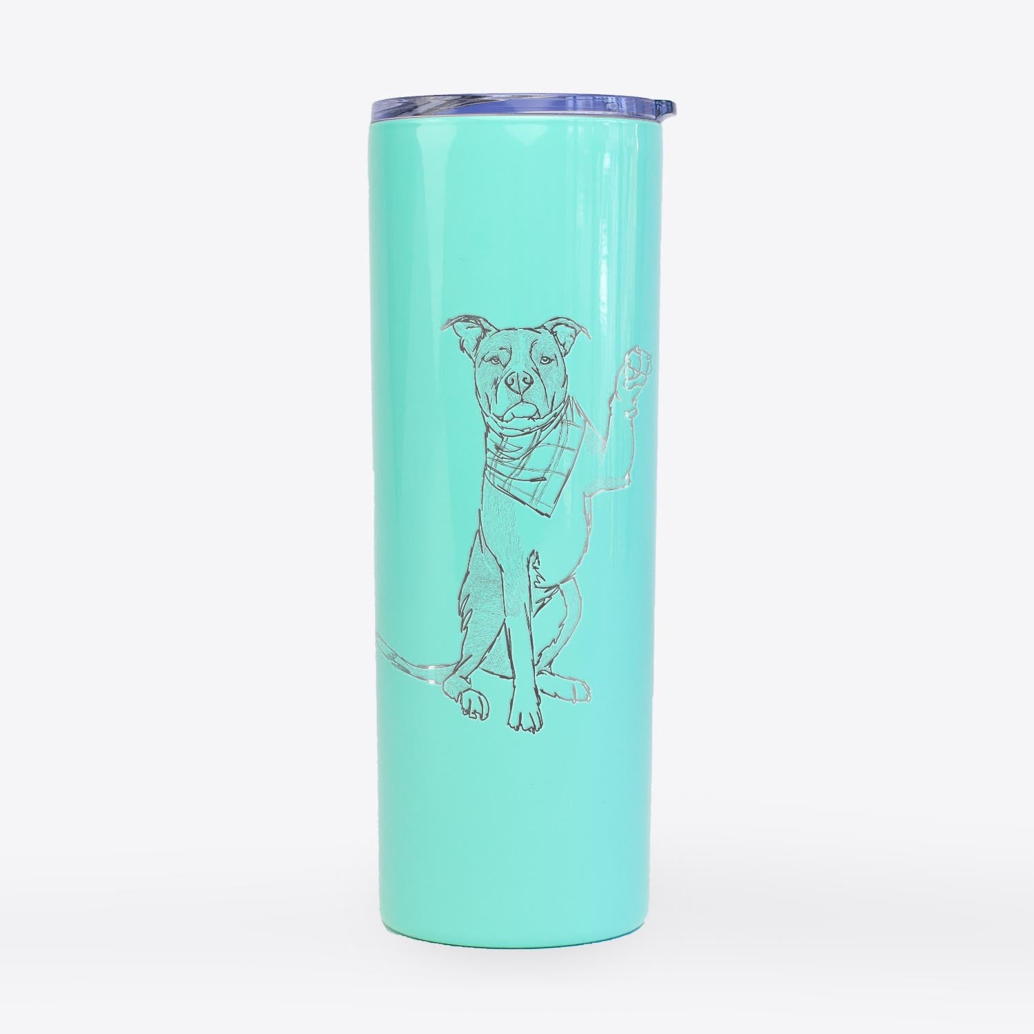 Doodled Fancy the American Staffordshire Terrier - 20oz Skinny Tumbler