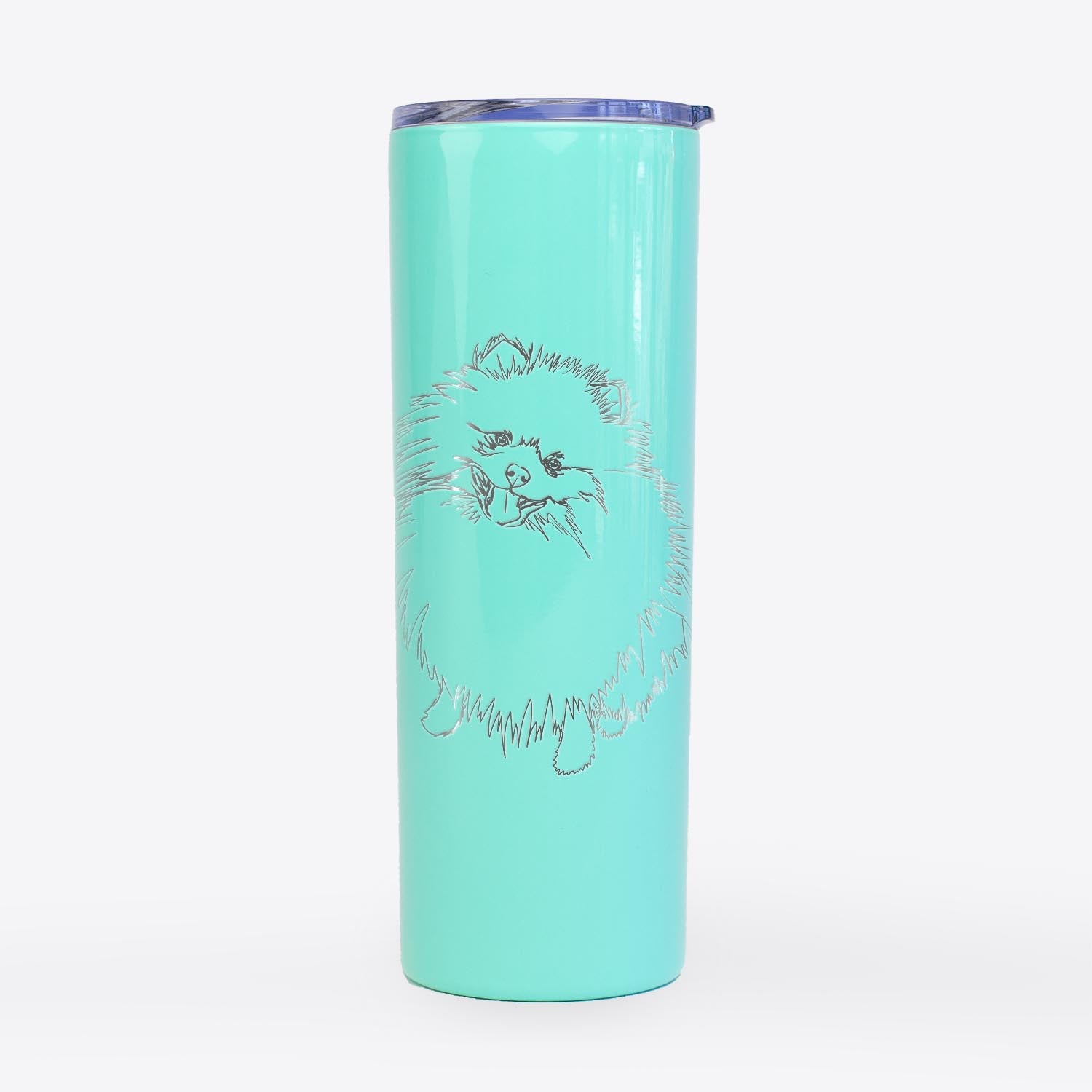 Doodled Fergus the Pomeranian - 20oz Skinny Tumbler