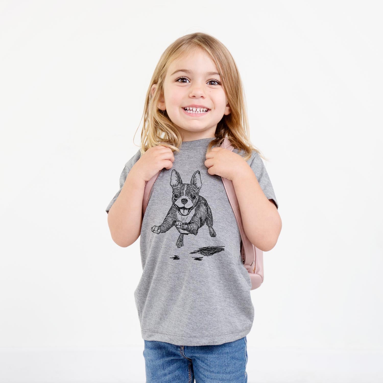 Doodled FiFi the Boston Terrier - Kids/Youth/Toddler Shirt