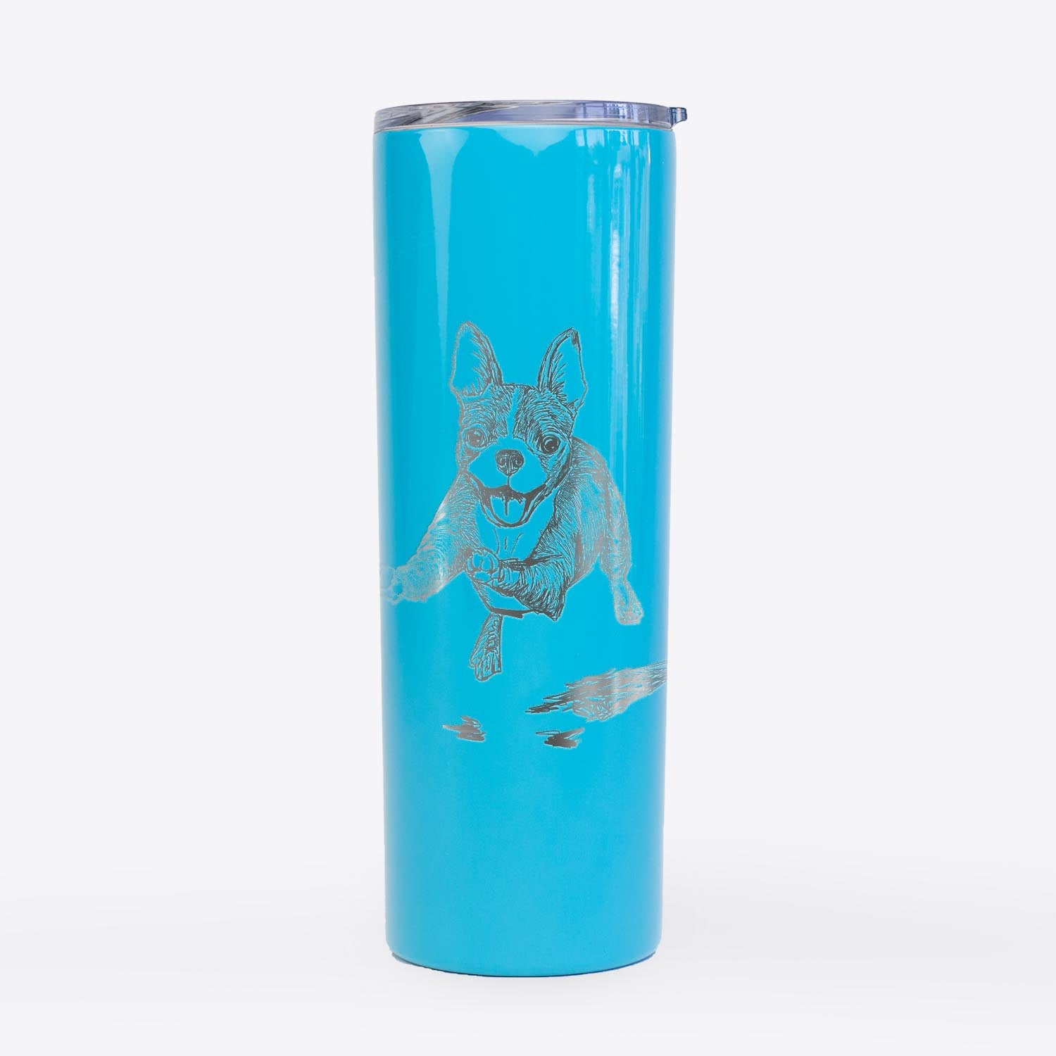 Doodled FiFi the Boston Terrier - 20oz Skinny Tumbler