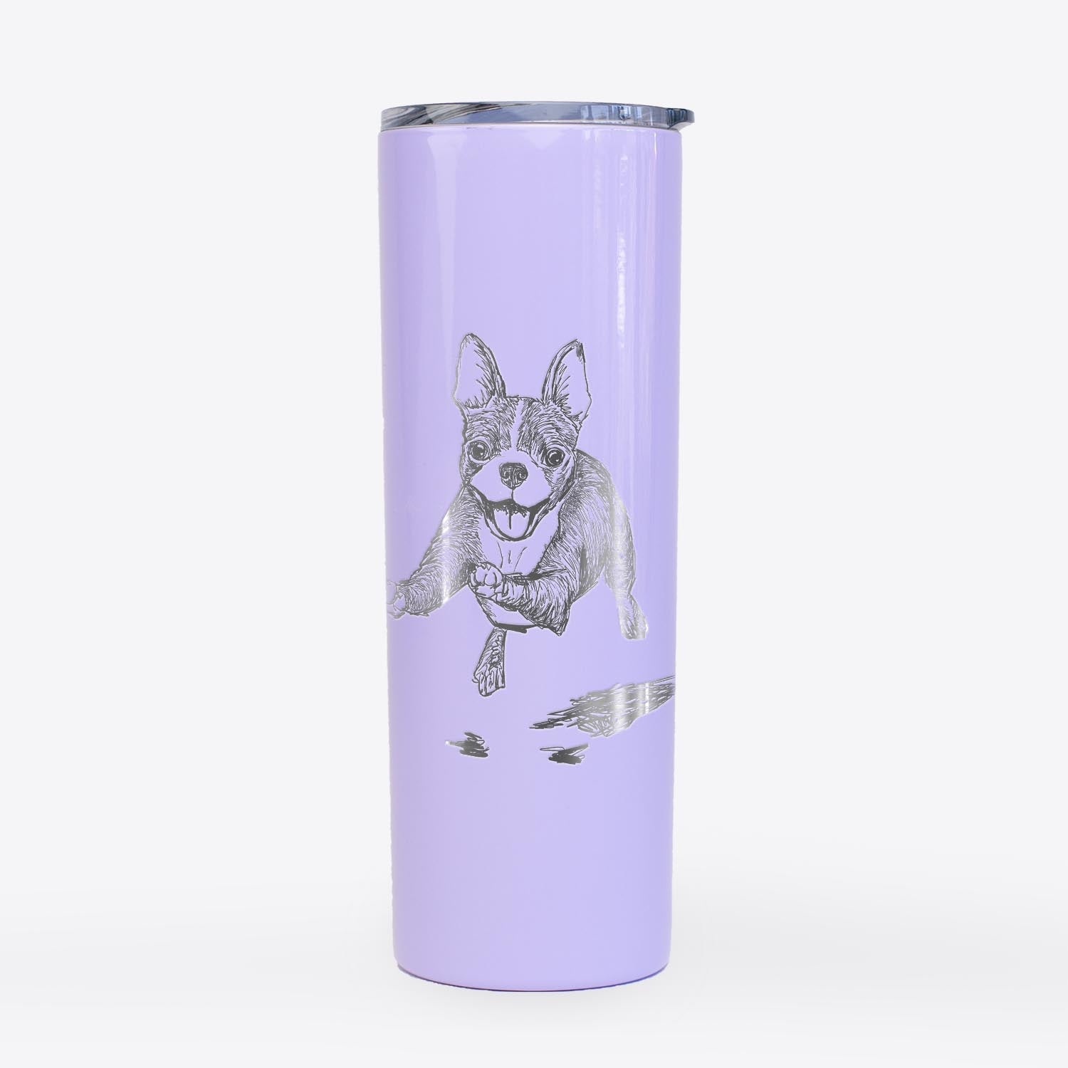 Doodled FiFi the Boston Terrier - 20oz Skinny Tumbler