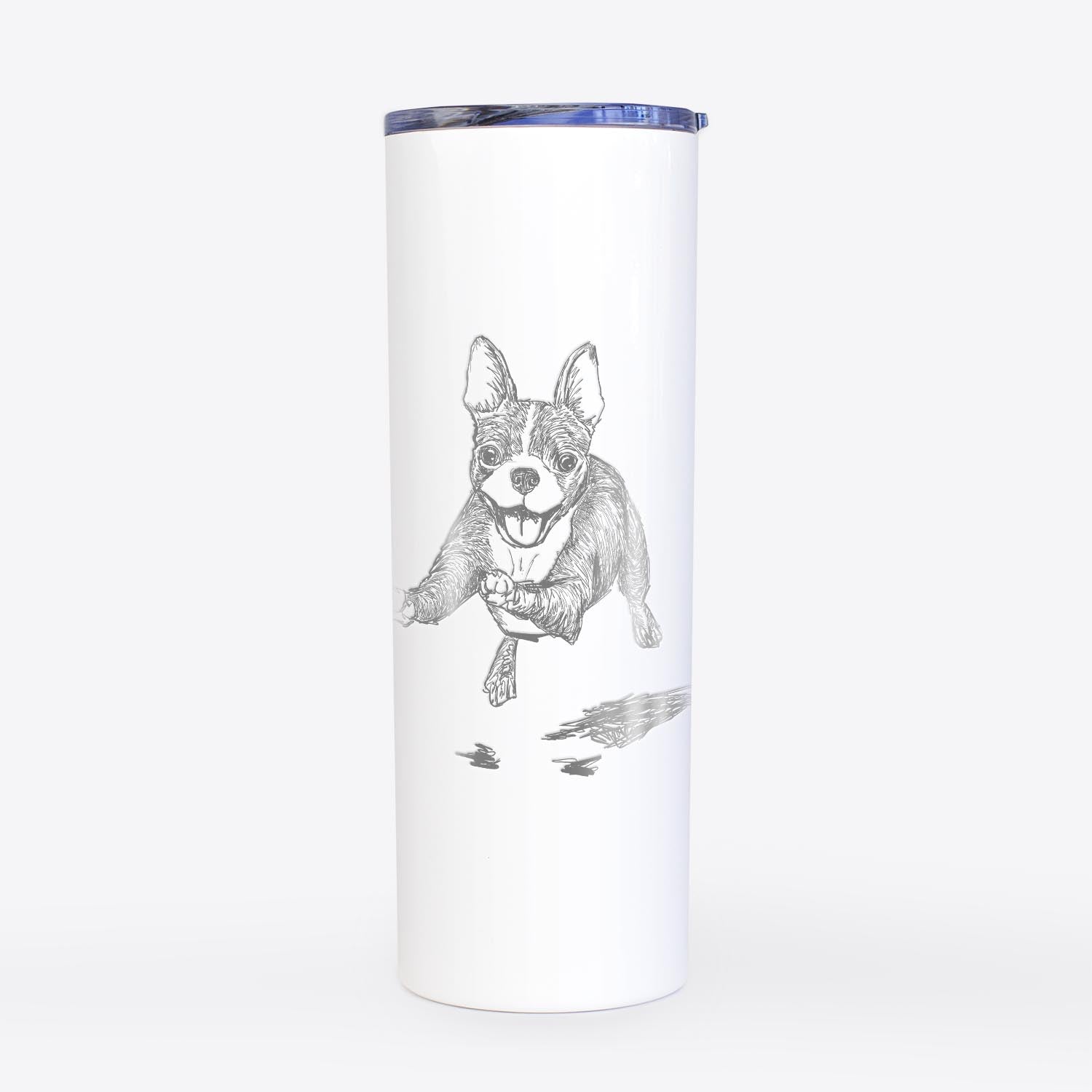 Doodled FiFi the Boston Terrier - 20oz Skinny Tumbler