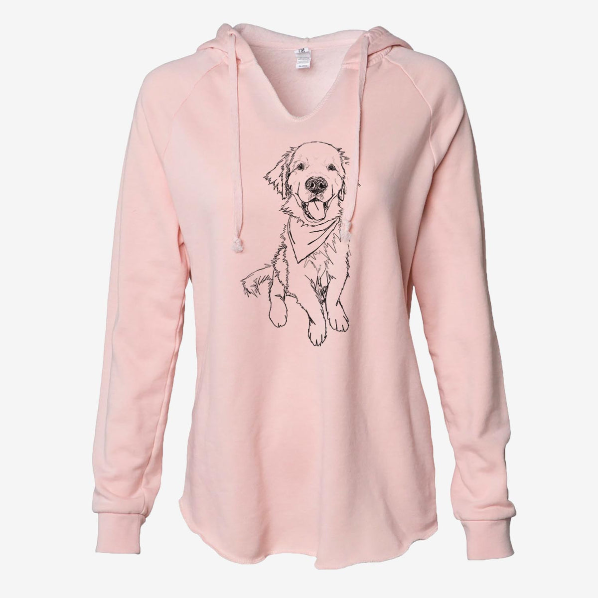 Doodled Finley the Golden Retriever Puppy - Cali Wave Hooded Sweatshirt