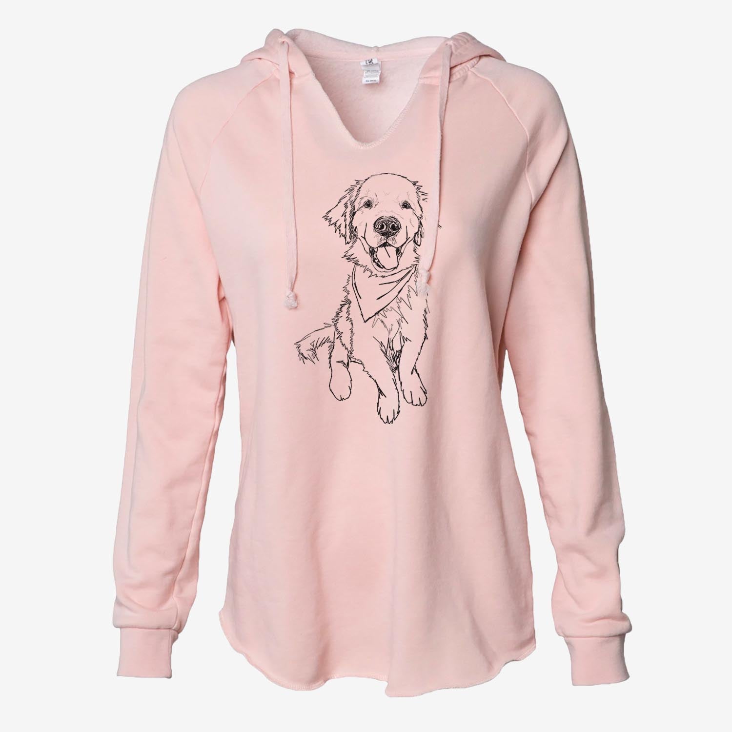 Doodled Finley the Golden Retriever Puppy - Cali Wave Hooded Sweatshirt