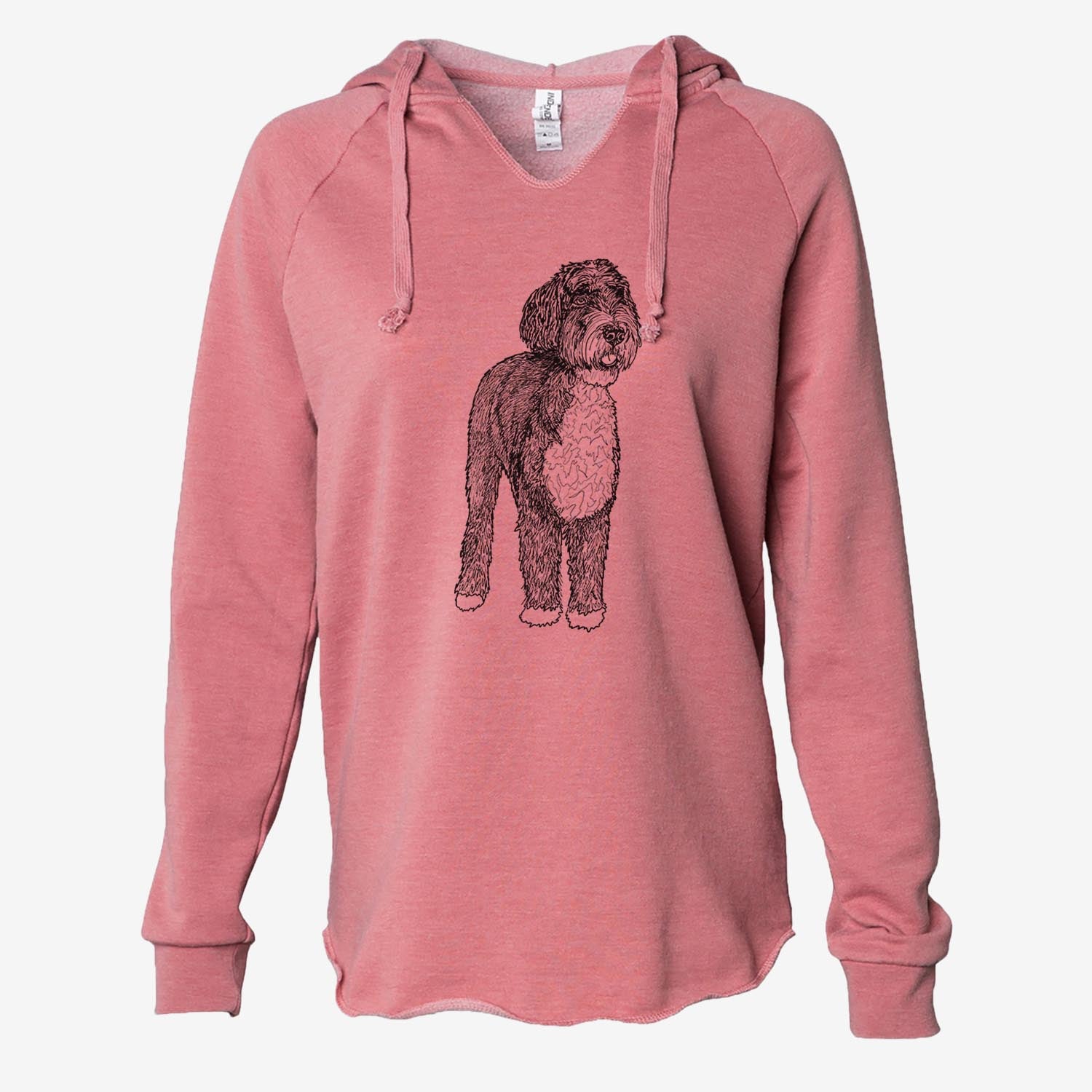 Doodled Finn the Bernedoodle - Cali Wave Hooded Sweatshirt