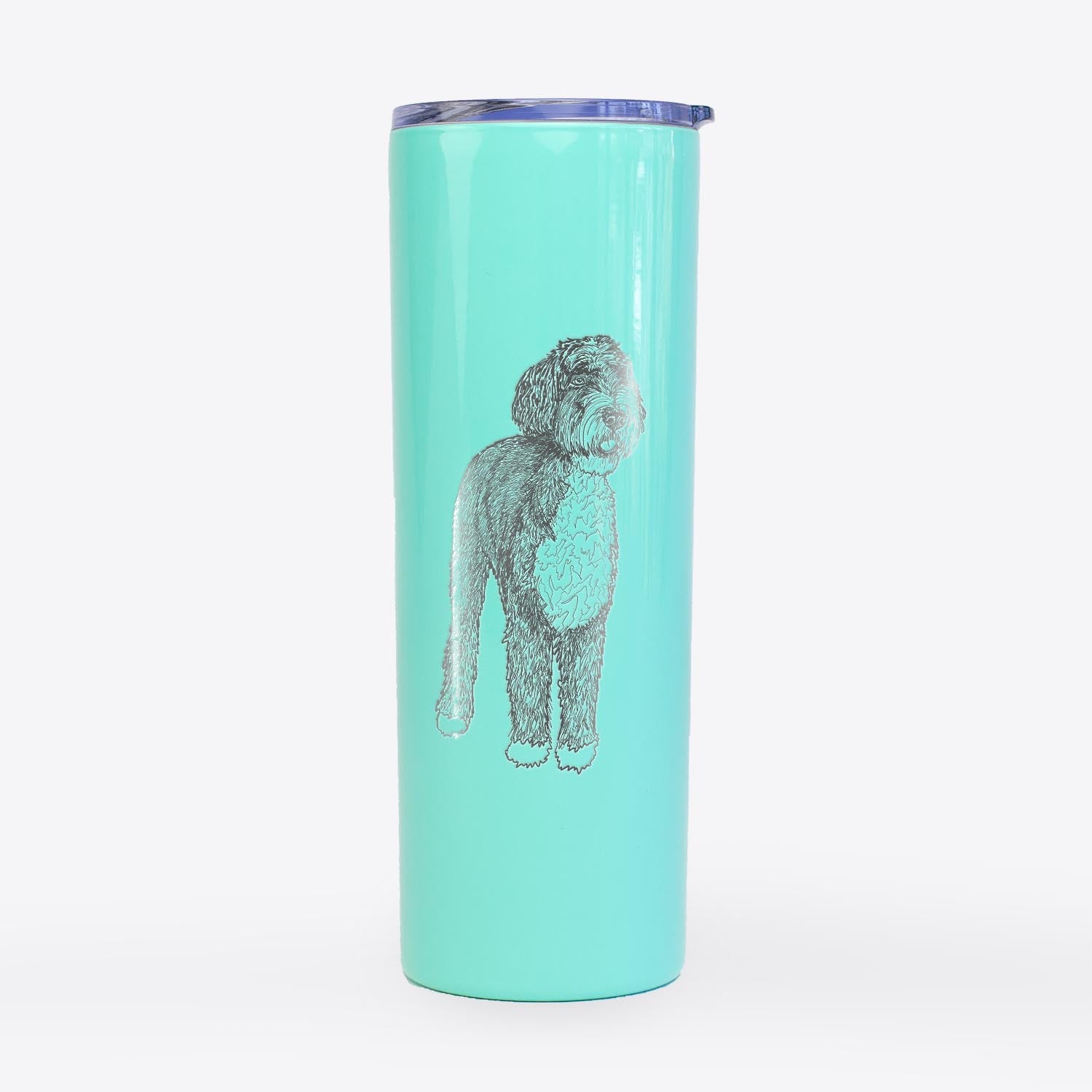 Doodled Finn the Bernedoodle - 20oz Skinny Tumbler