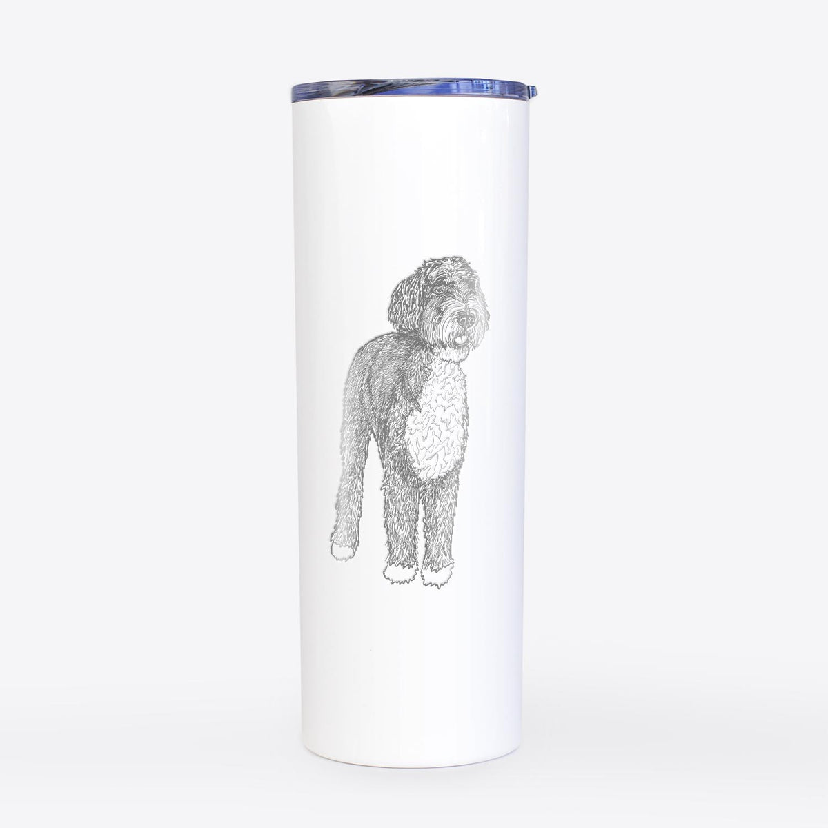 Doodled Finn the Bernedoodle - 20oz Skinny Tumbler