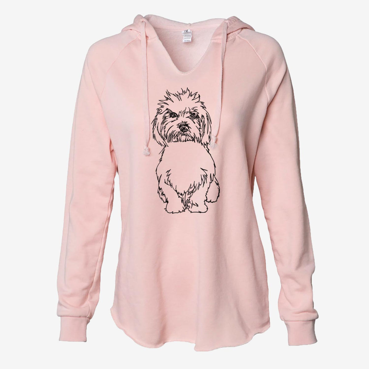 Doodled Fluffers the Coton de Tulear - Cali Wave Hooded Sweatshirt