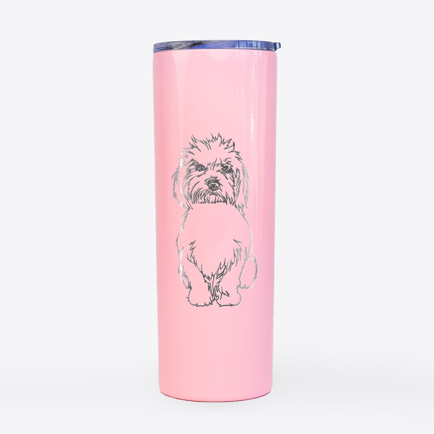 Doodled Fluffers the Coton de Tulear - 20oz Skinny Tumbler