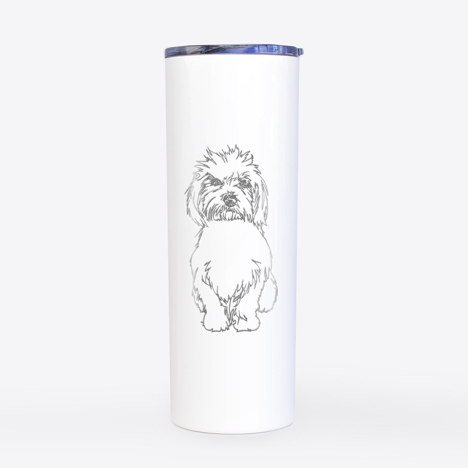 Doodled Fluffers the Coton de Tulear - 20oz Skinny Tumbler