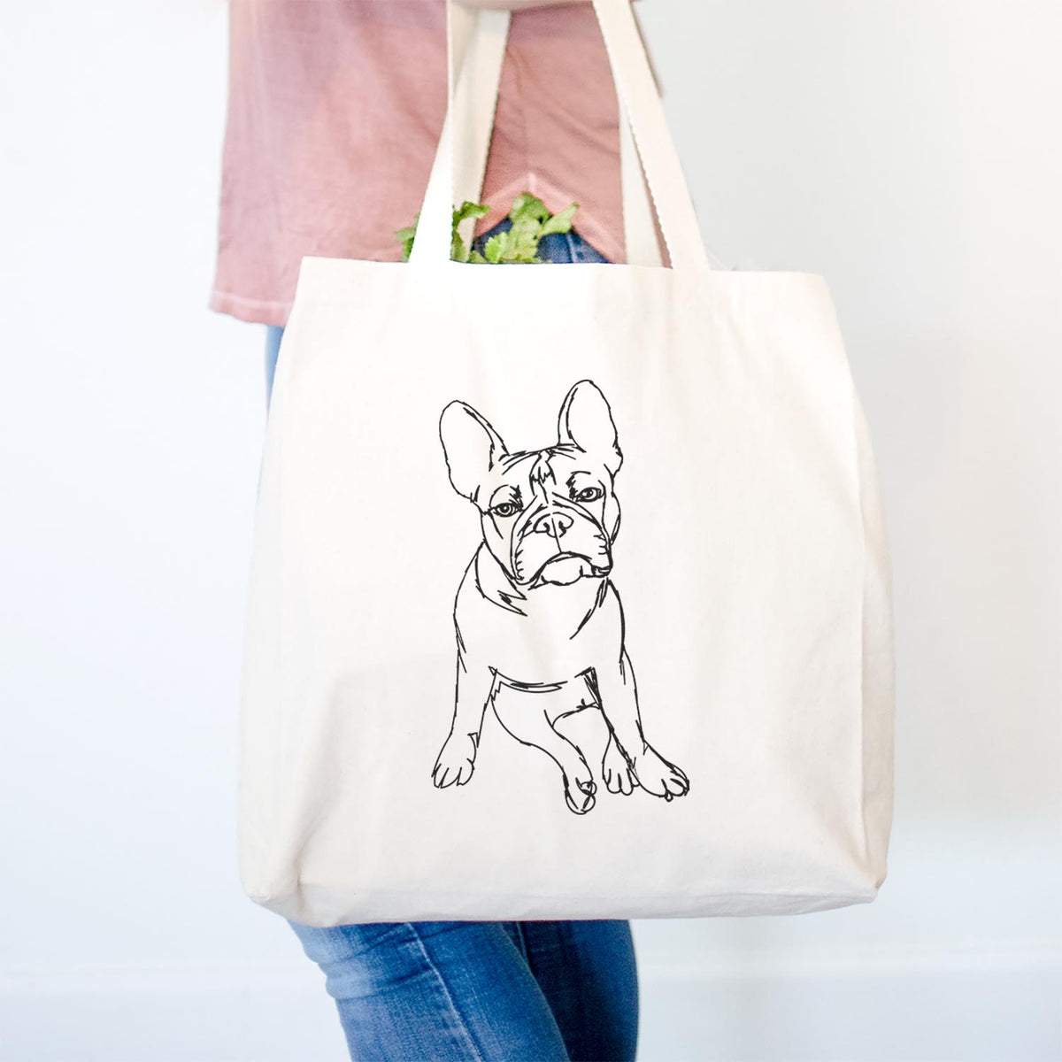 Doodled Frankenstein the French Bulldog - Tote Bag