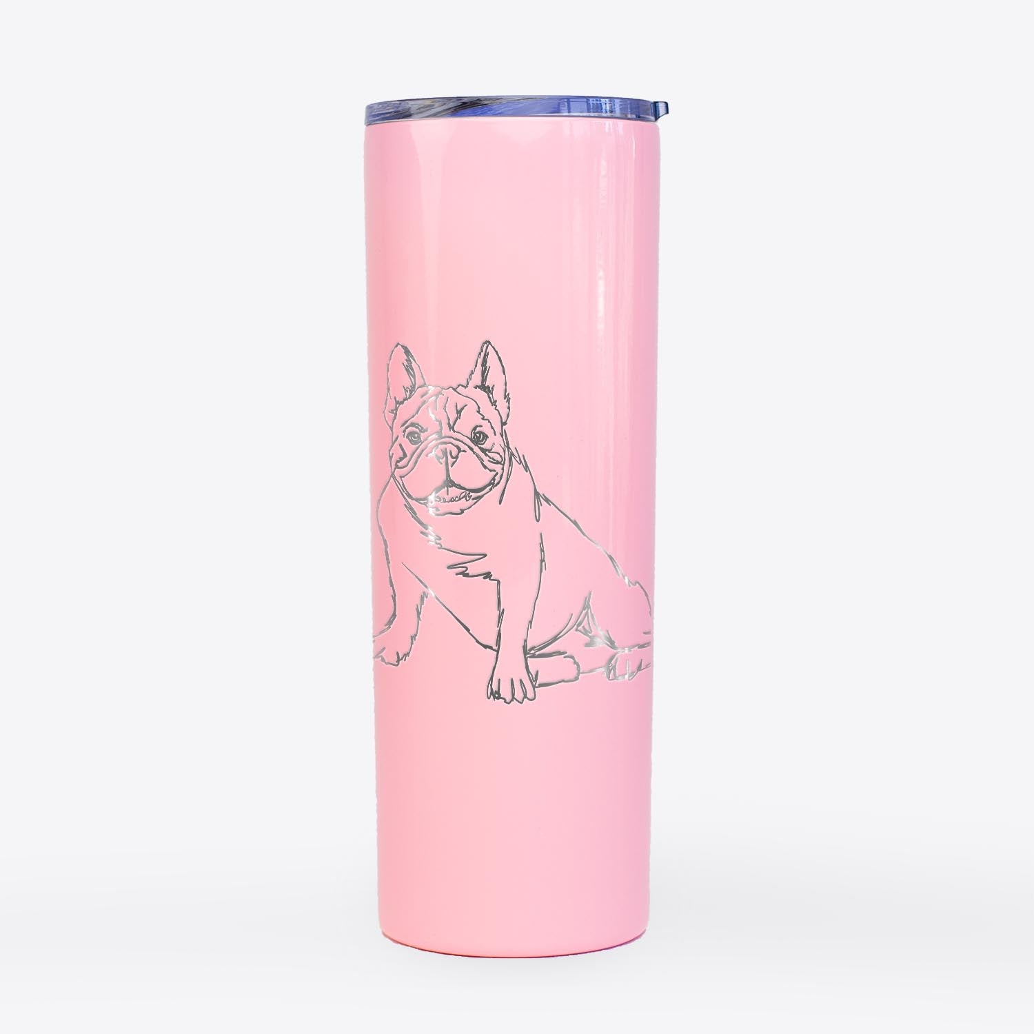 Doodled French Bulldog - 20oz Skinny Tumbler