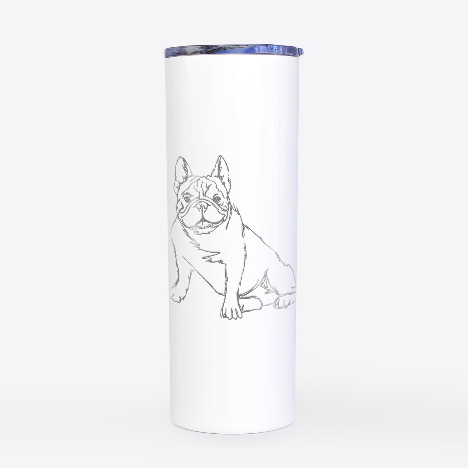 Doodled French Bulldog - 20oz Skinny Tumbler