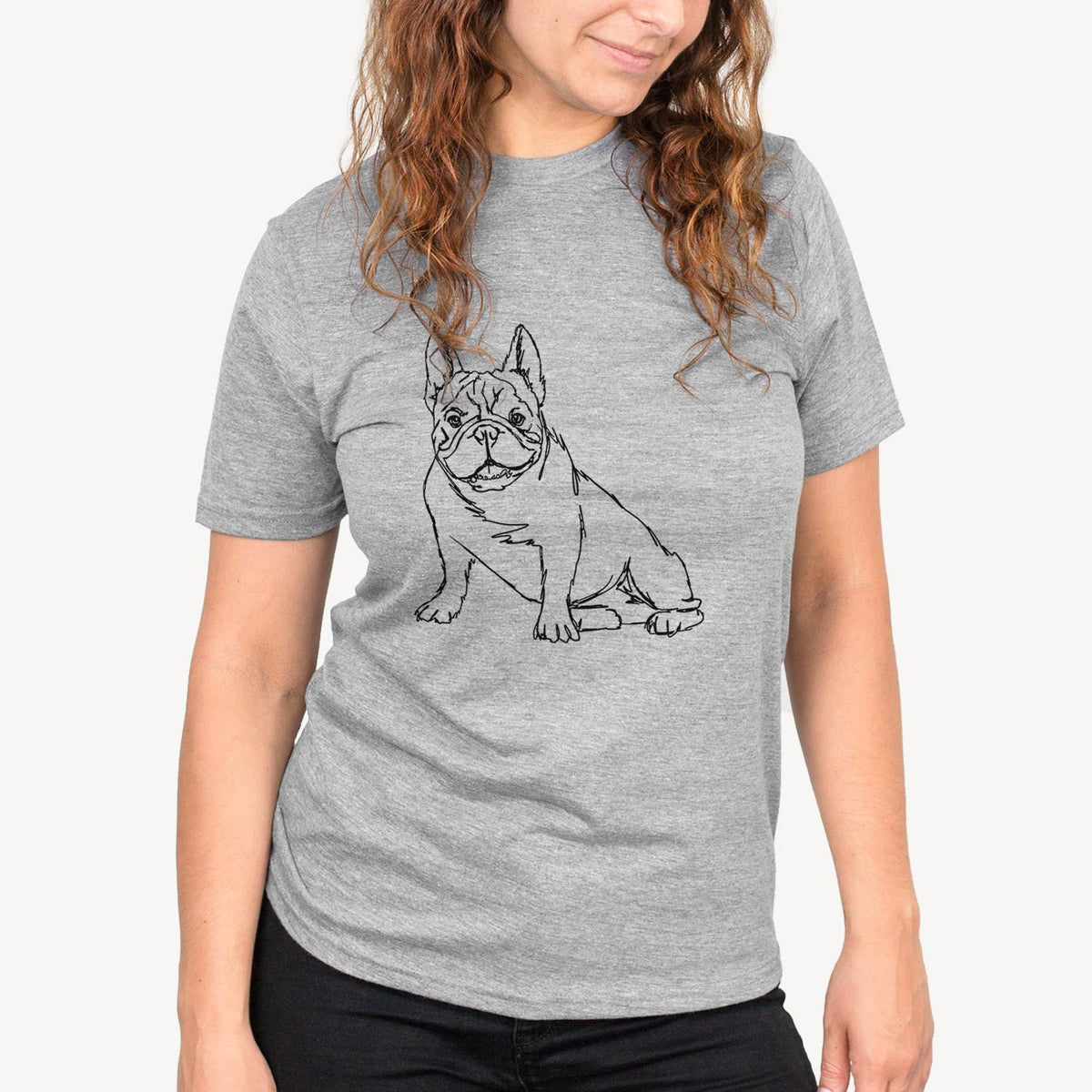 Doodled French Bulldog - Unisex Crewneck