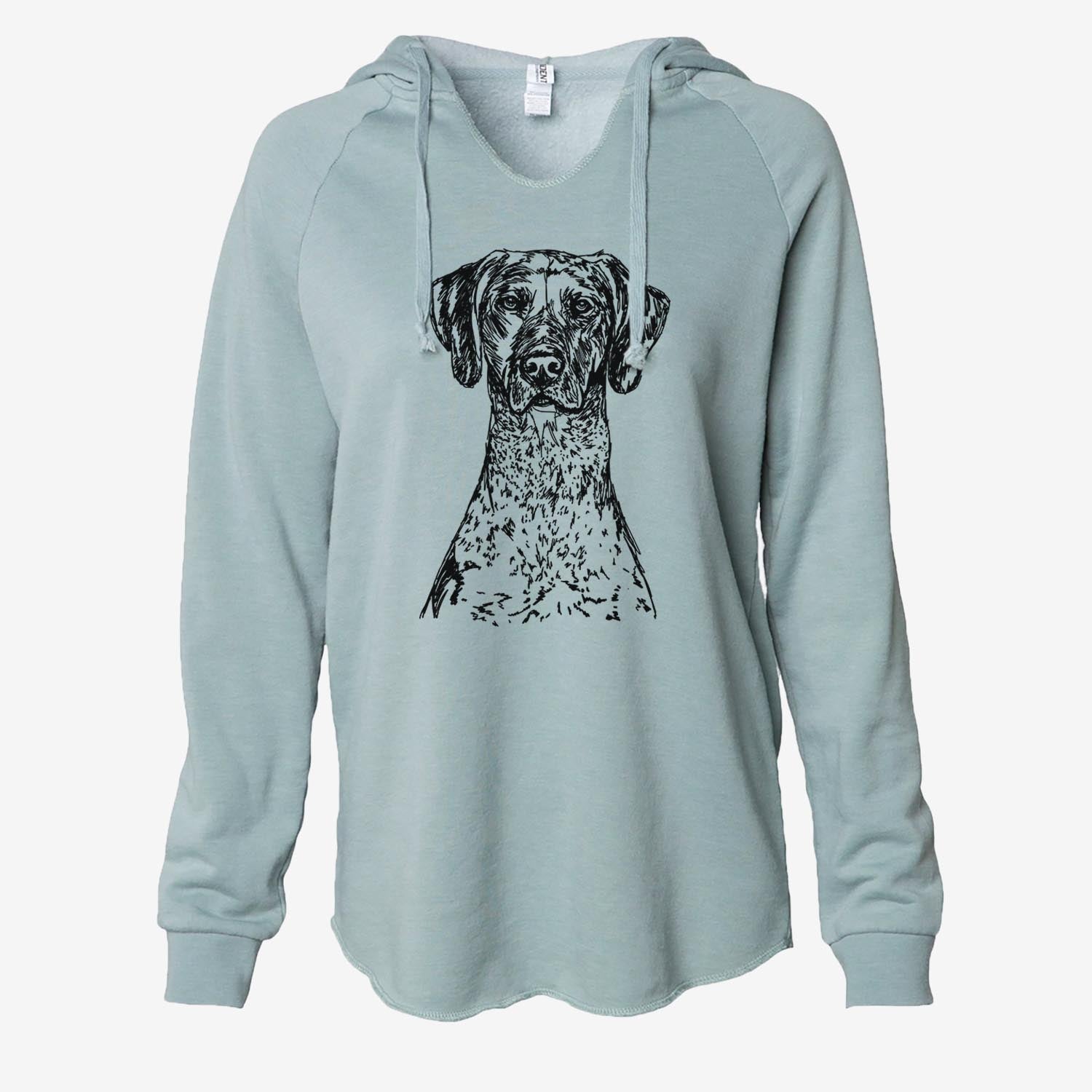 Doodled German Shorthaired Pointer - Cali Wave Hooded Sweatshirt